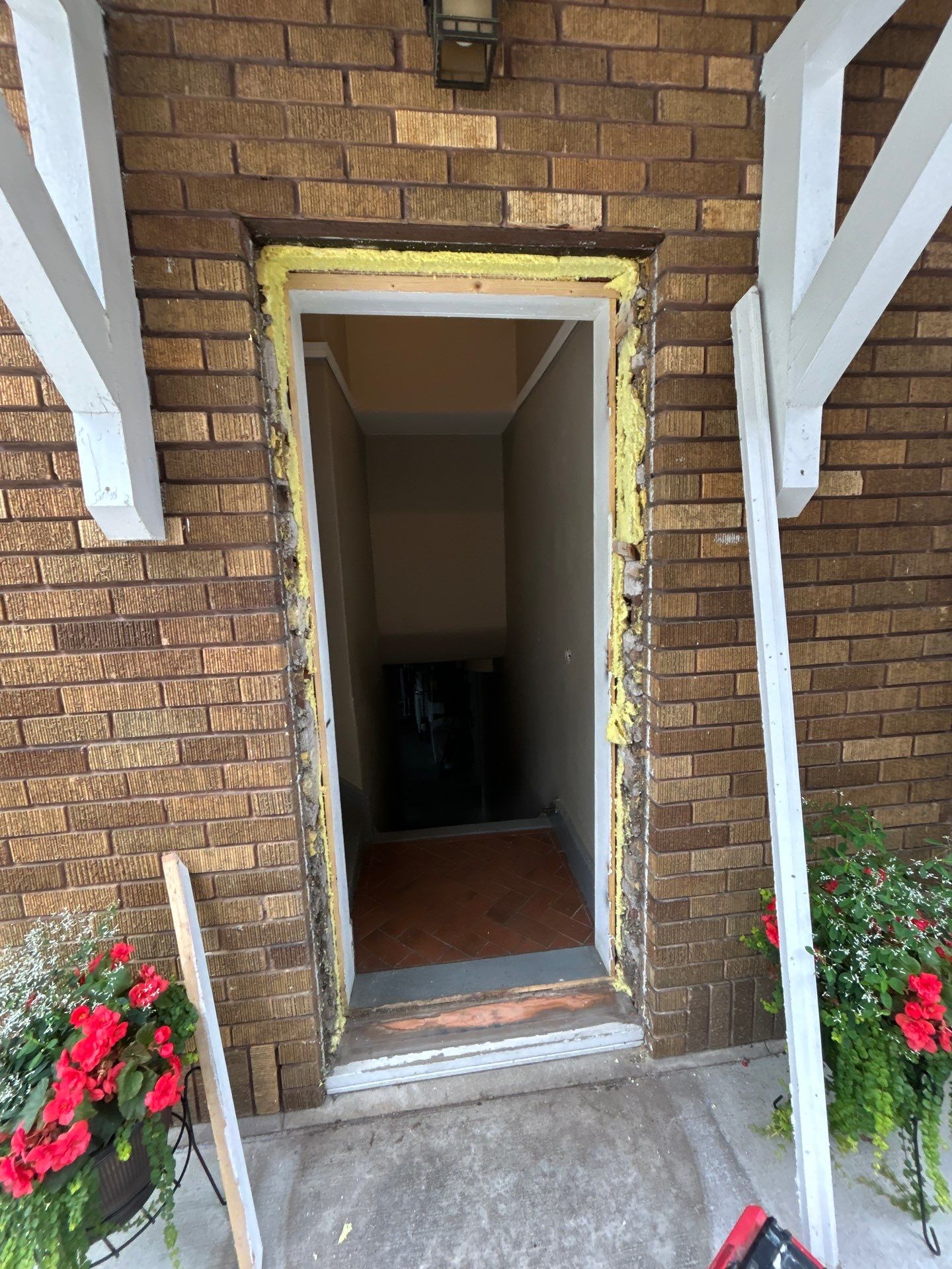 Replacing an Entry Door with a Pella Door by United Windows and Siding LLC