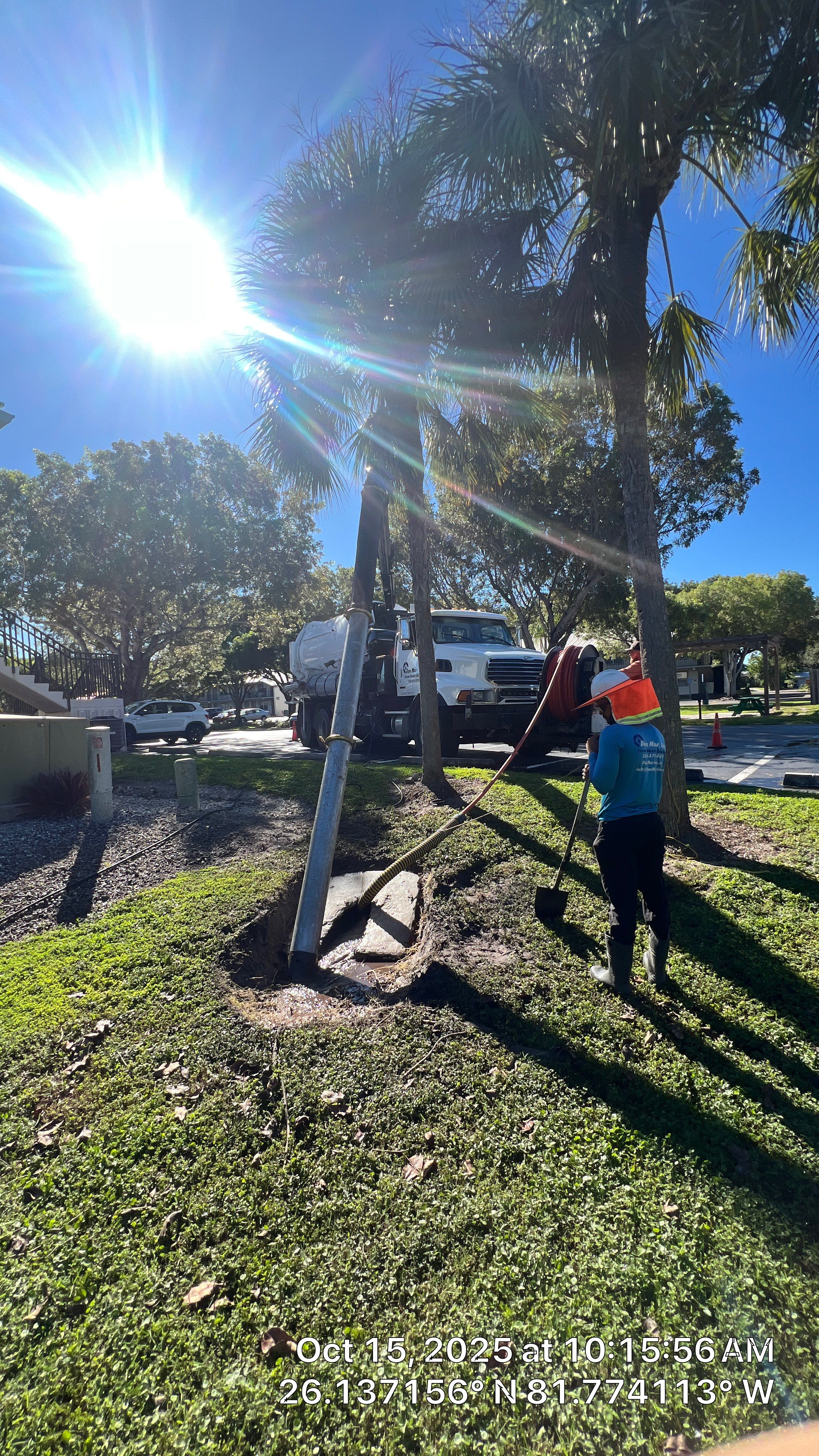 Naples Apartment Complex Culvert Cleaning by APS Power & Water