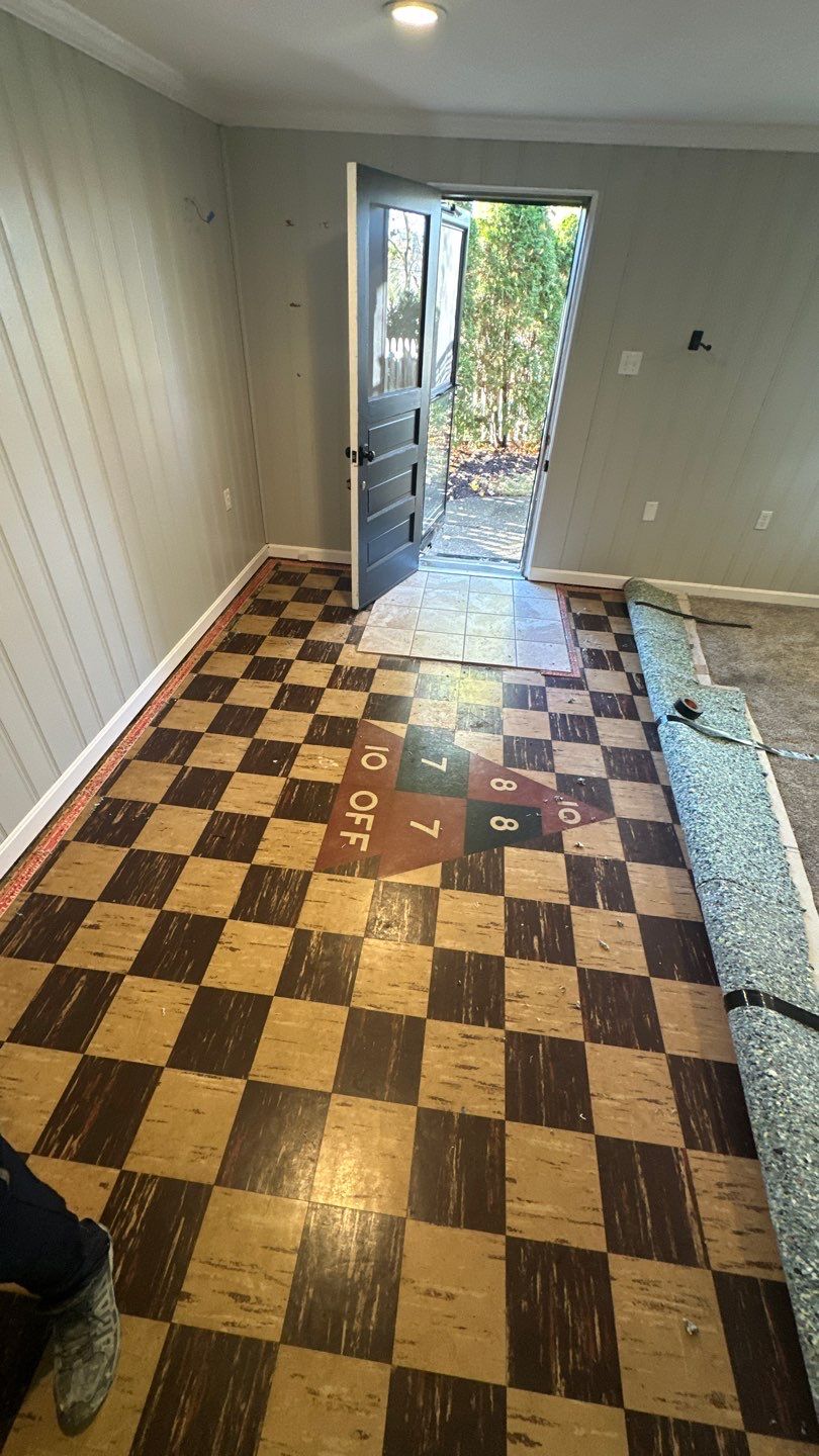 Twilight Garage, Walkway and Porch Project in Pittsburgh by Floors in a Day, Inc