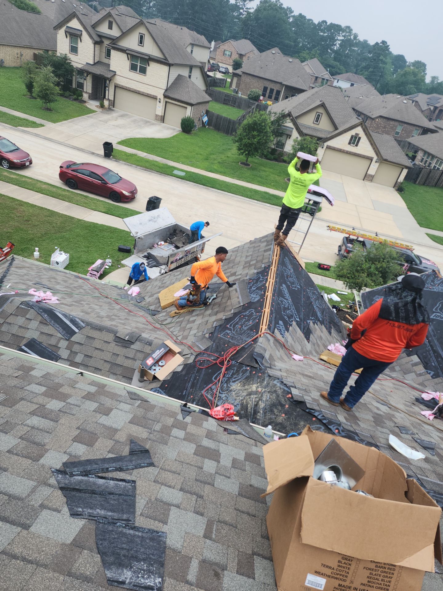 Residential Roofing Installation using Owen's Corning Duration (Lifetime) Shingles by Roof Repair Company