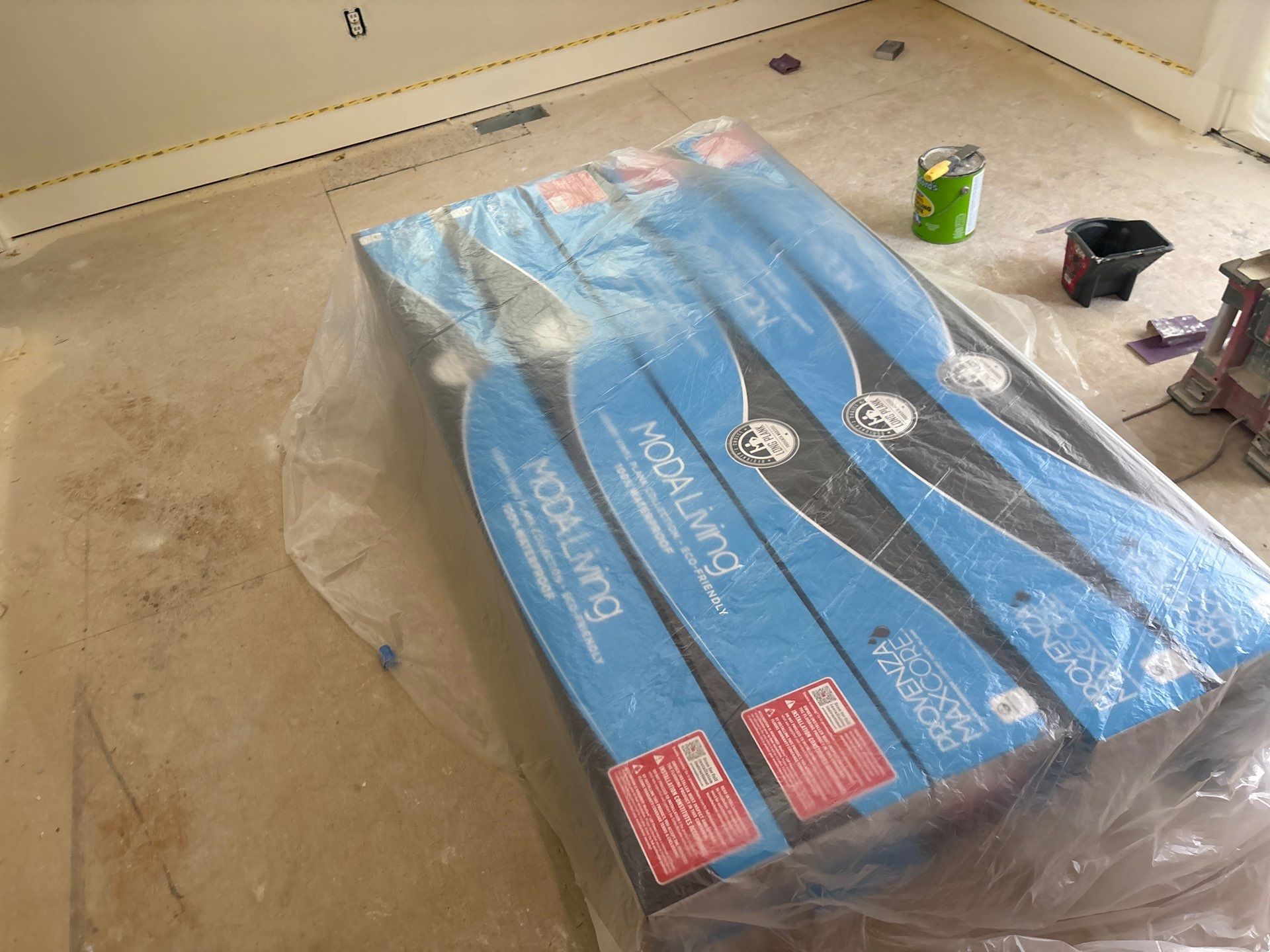 Installation of LVP in Middleville, Michigan by RTBaldwin Hardwood Floors