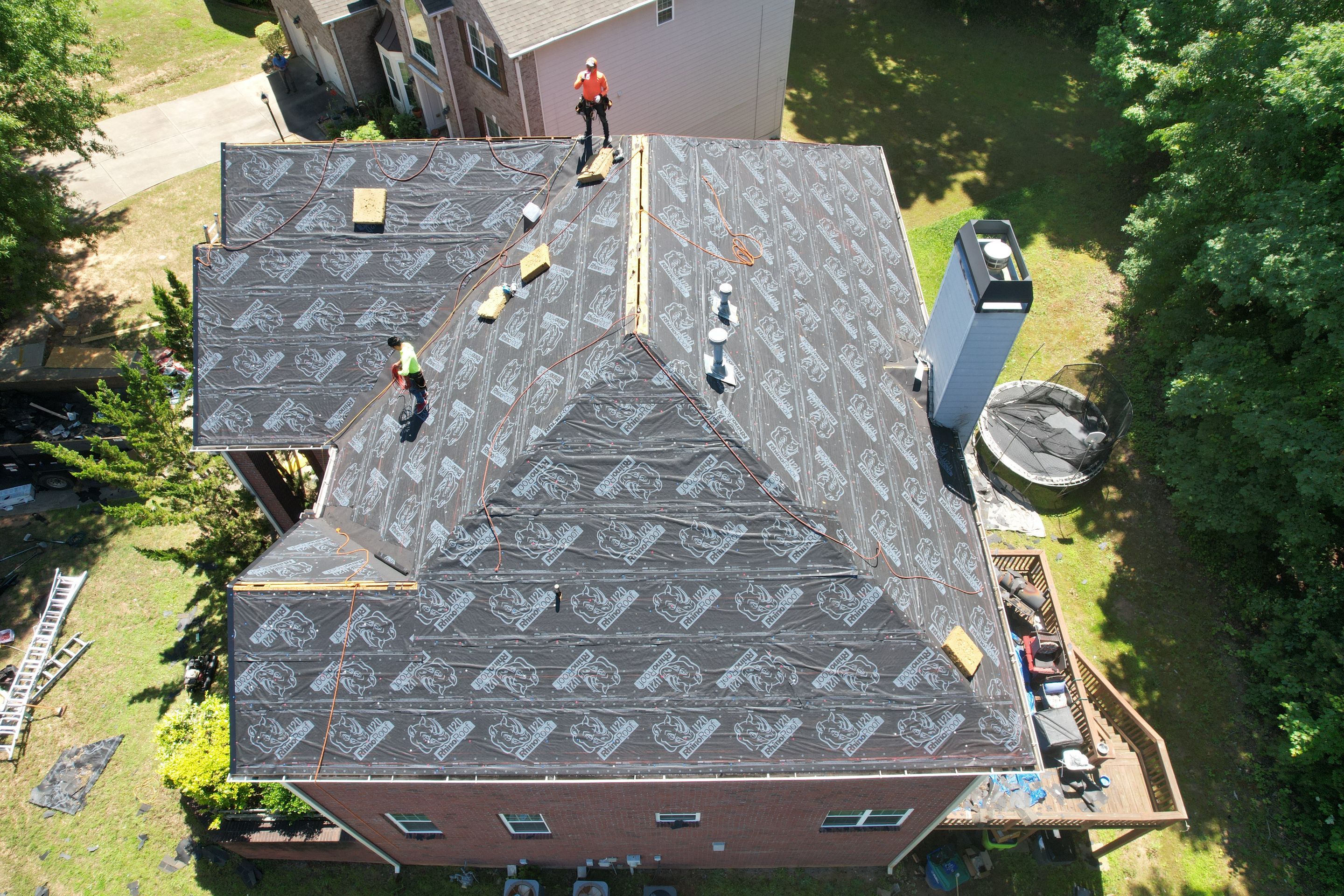 Residential Roof Replacement using Owens Corning Estate Gray by Inspector Roofing and Restoration
