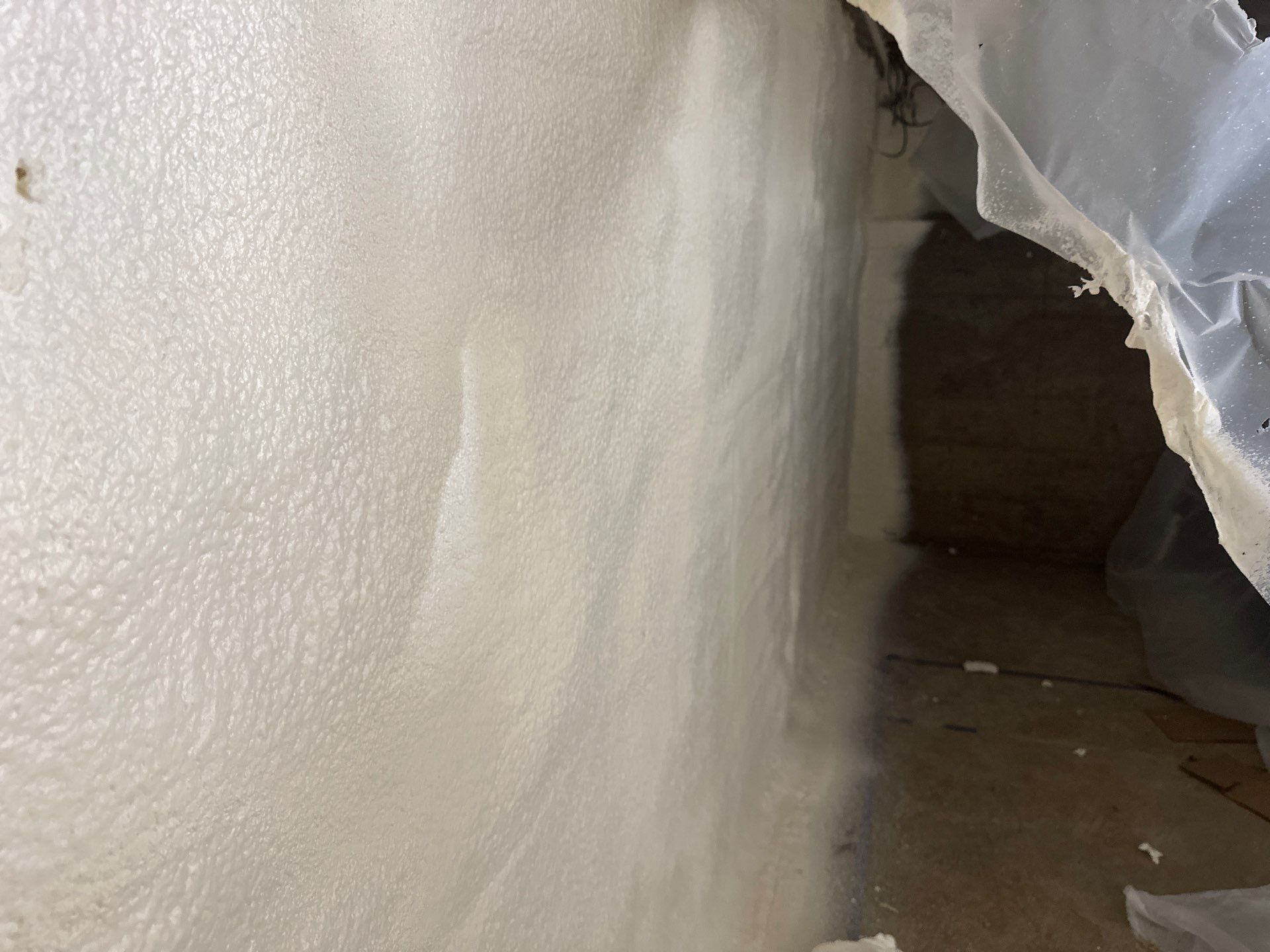 Basement Exterior Walls using Closed Cell Spray Foam by NYS Foam & Energy