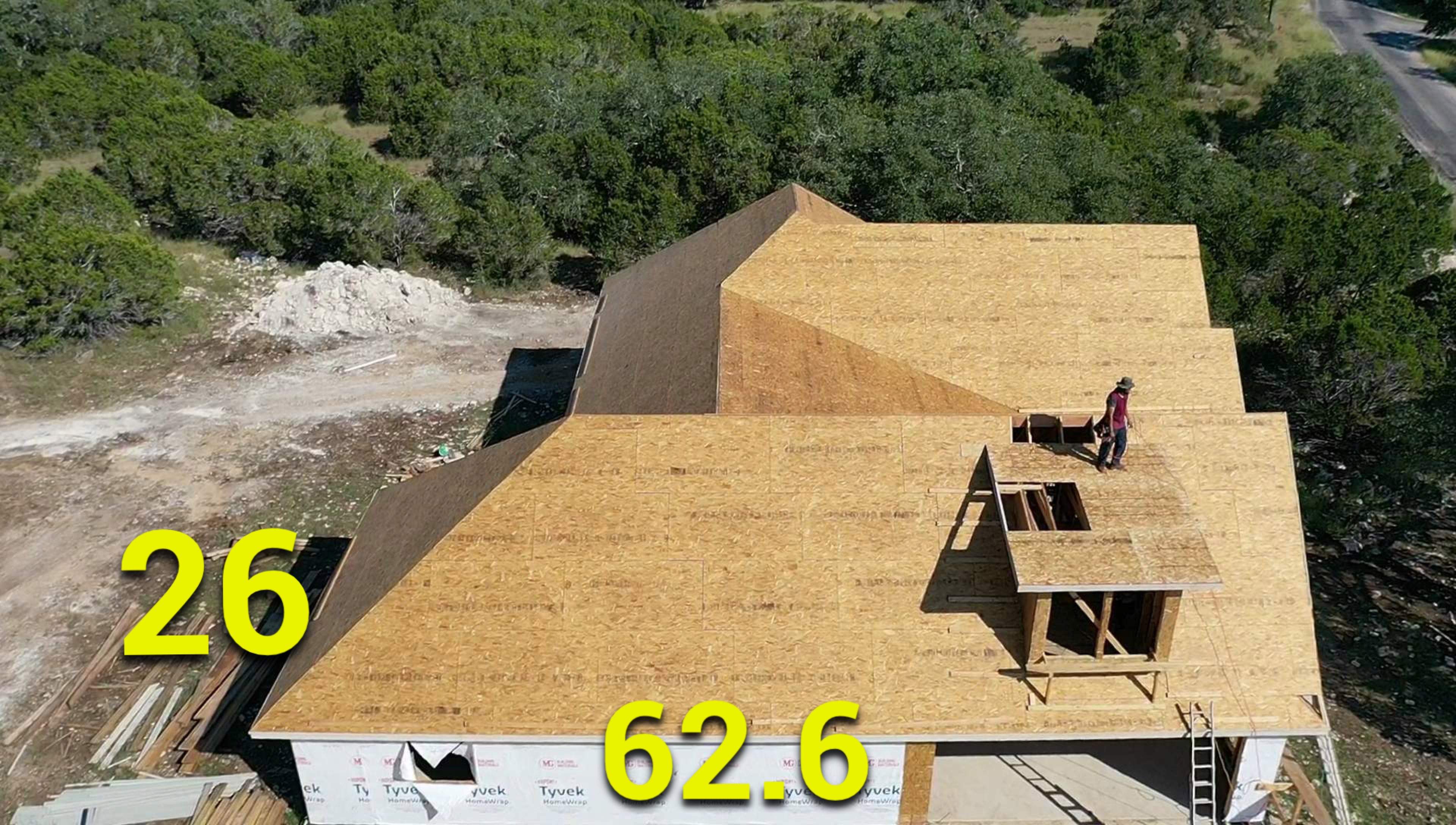 New Home Construction using Owens Corning 30 year Architectural Shingles by Premier Roofing and Contracting