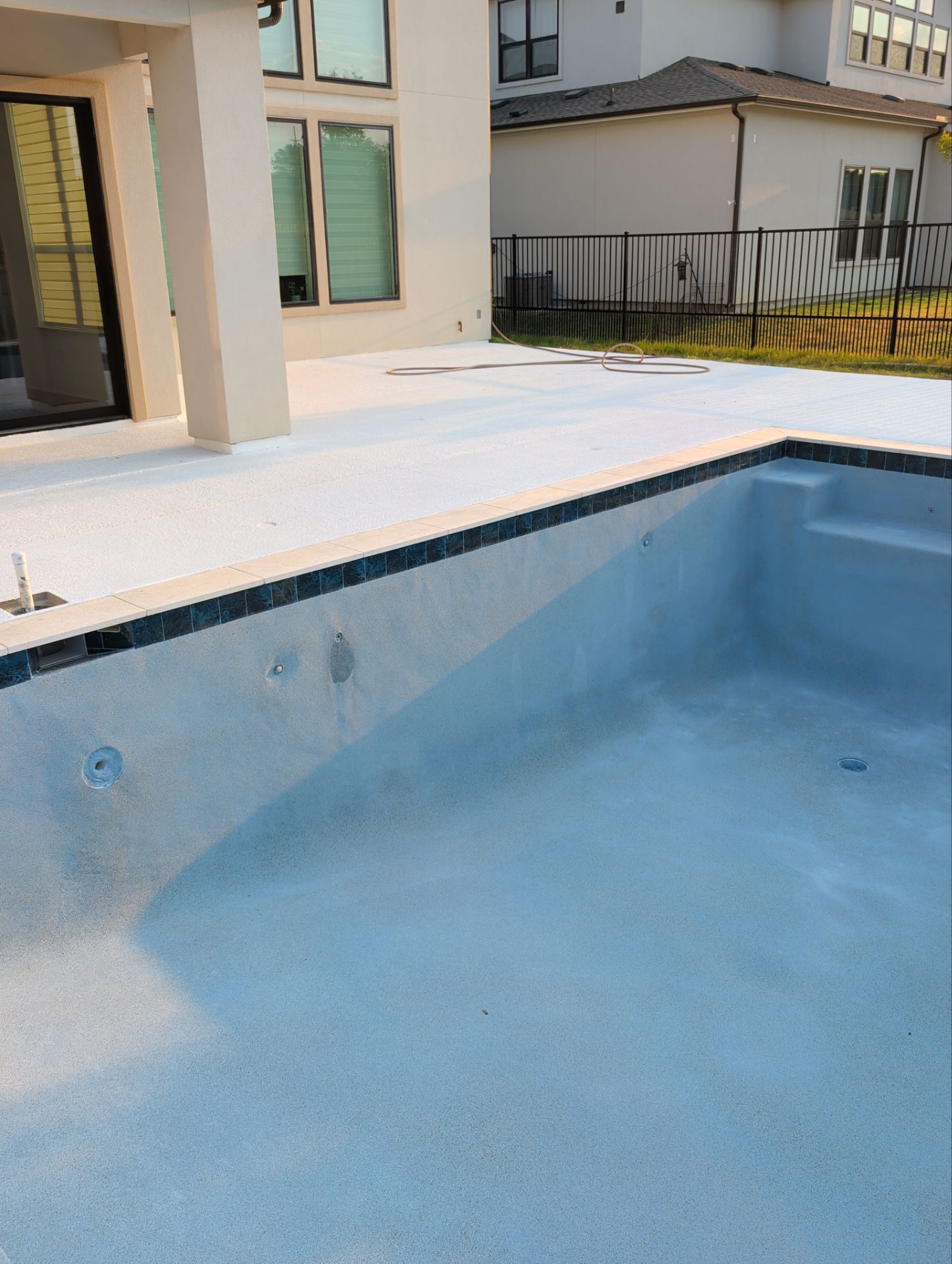 Modern Geometric Pool with Raised Spa by Pinnacle Pools and Spas - DFW