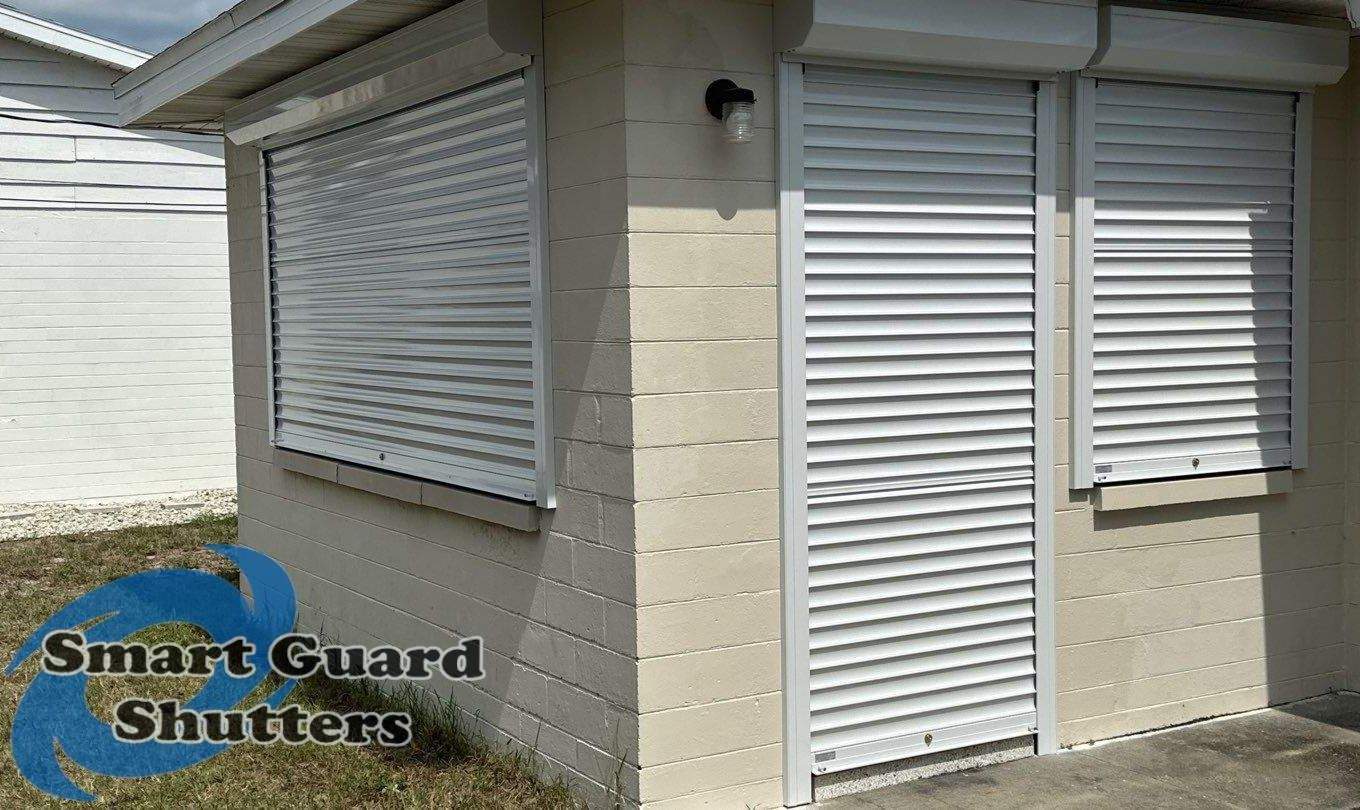 Rolling Shutters in White by Smart Guard Shutters