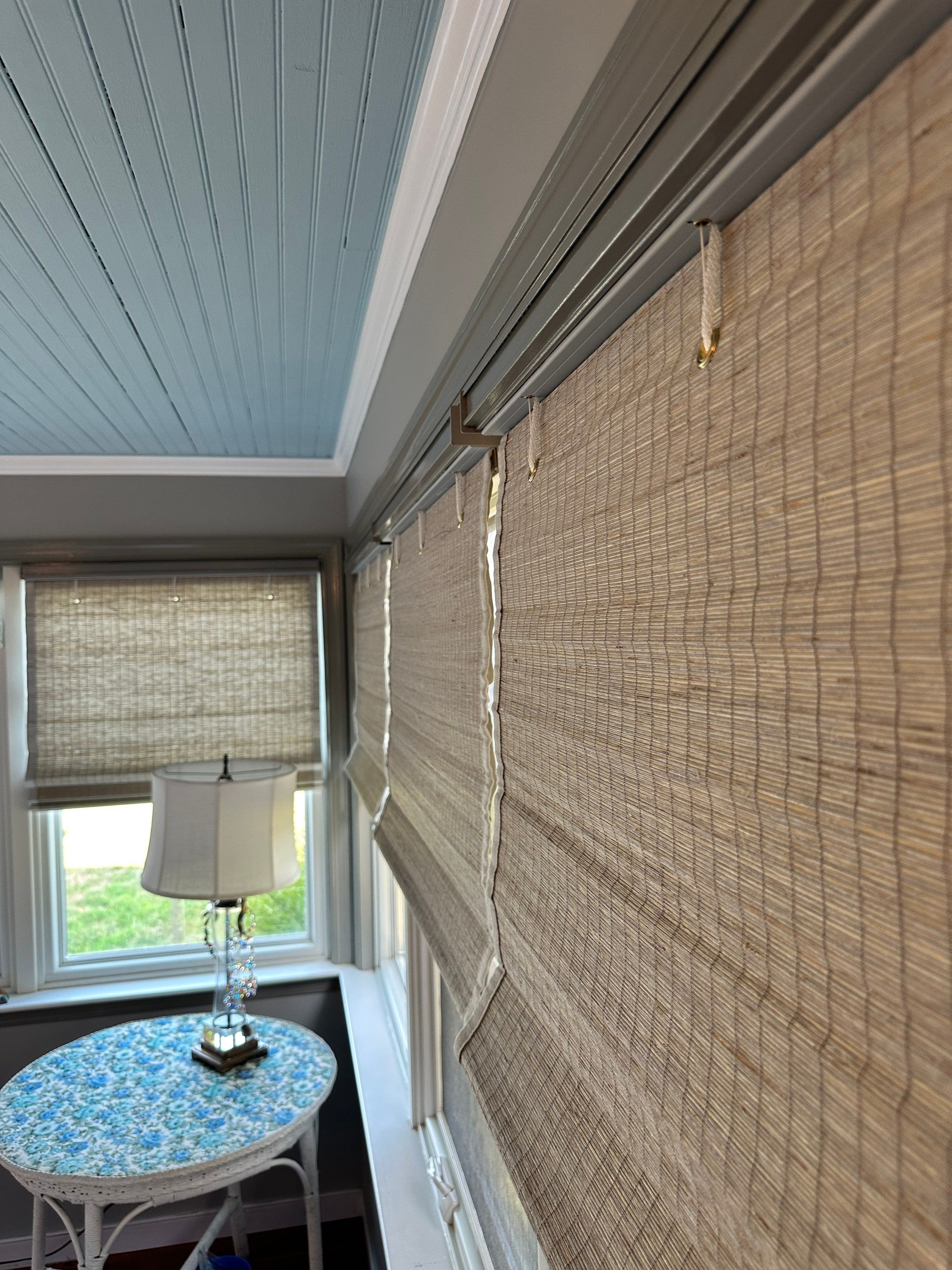 Natural Shade Installation - North Beach by Southern Maryland Custom Blinds