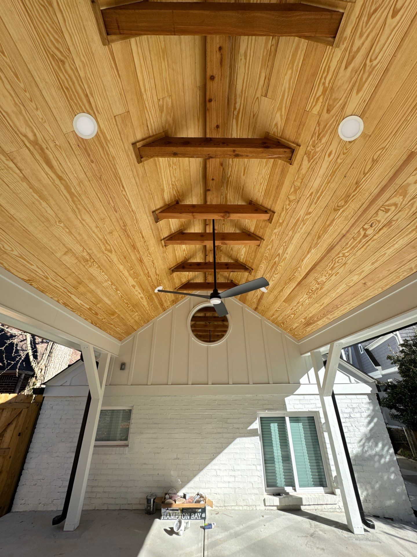 Custom Gable Roof Pavilion and Patio Cover in Atlanta by Swift Home Renovations
