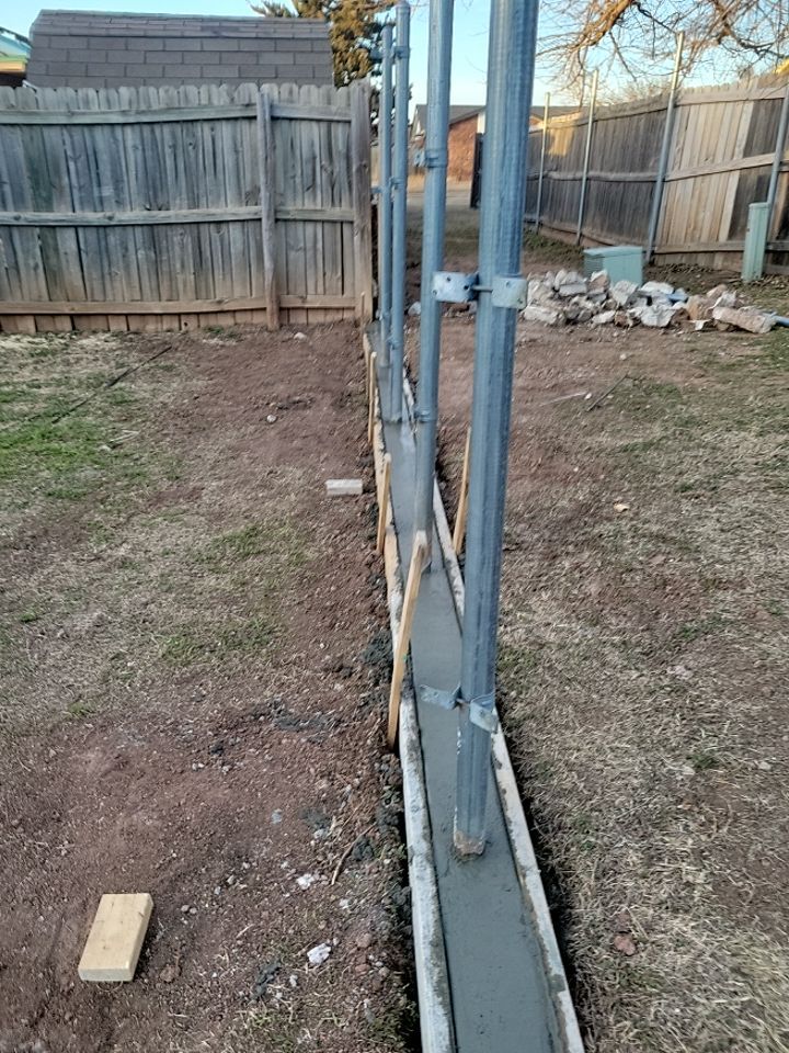 Fence , Concrete Pads , and Tree Removal by Clays Services Inc