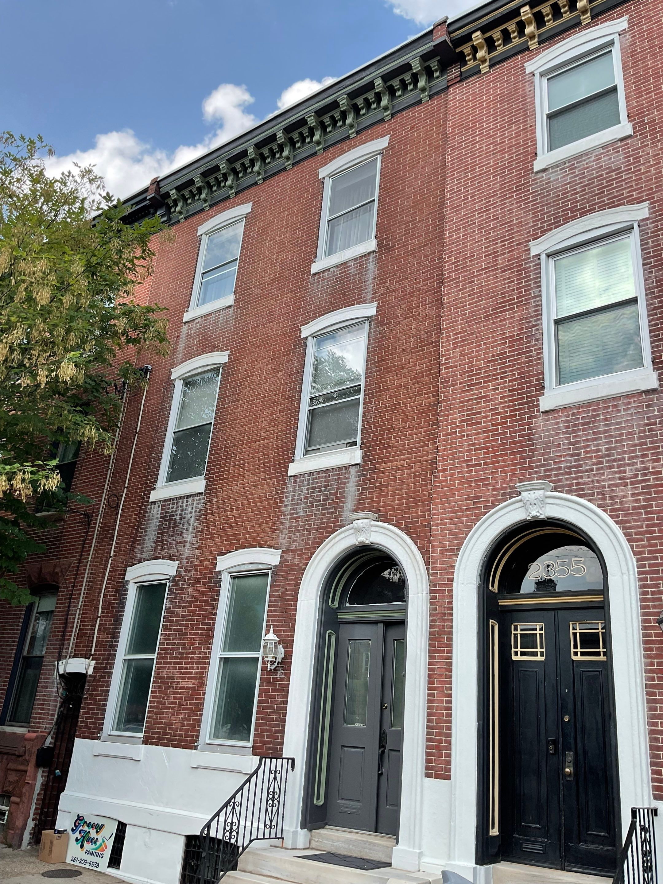 Bold Exterior Revamp in Fishtown by Groovy Hues