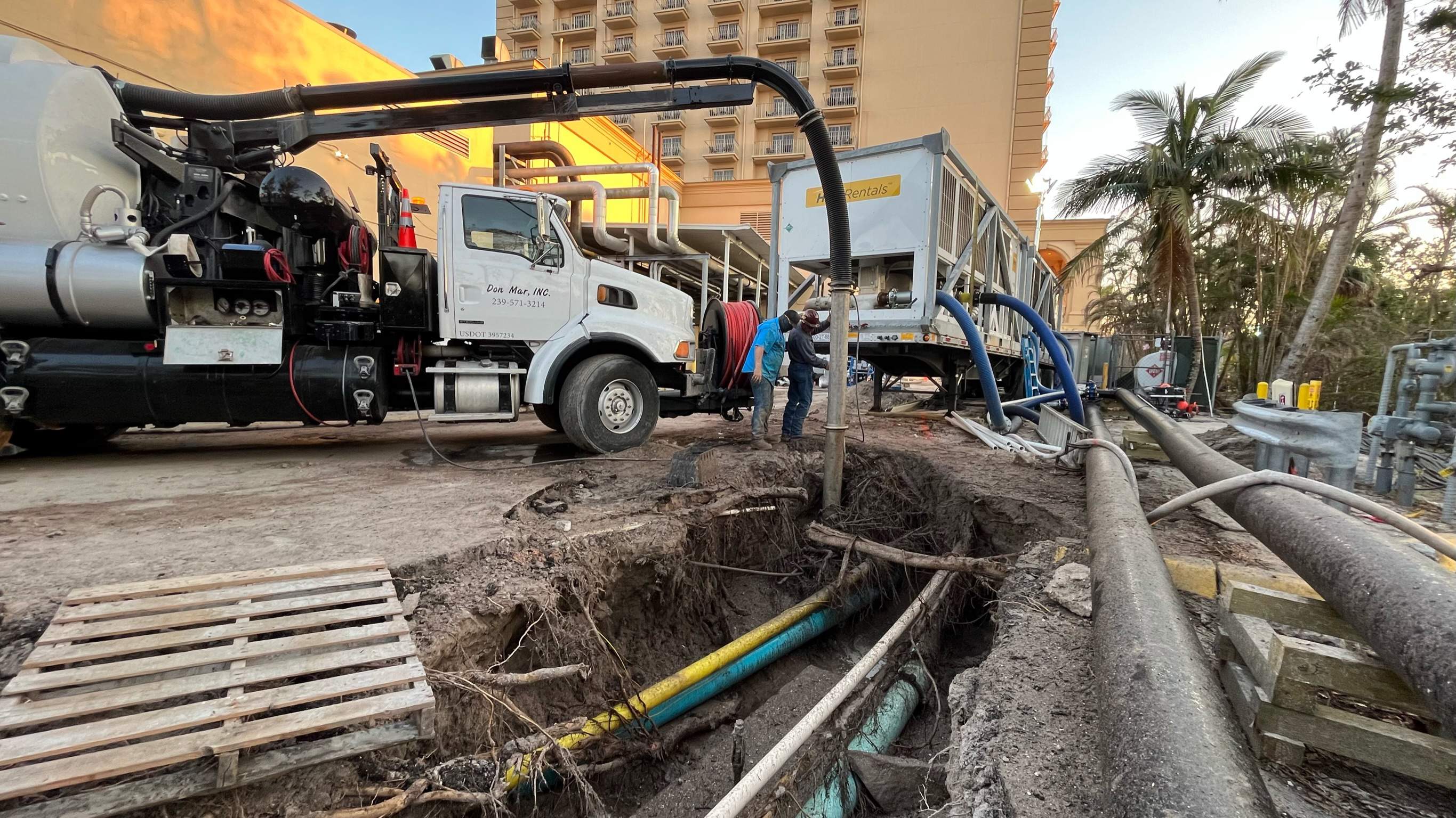Ritz-Carlton NW Service Area Daylighting by Don Mar, Inc. Storm Water Solutions