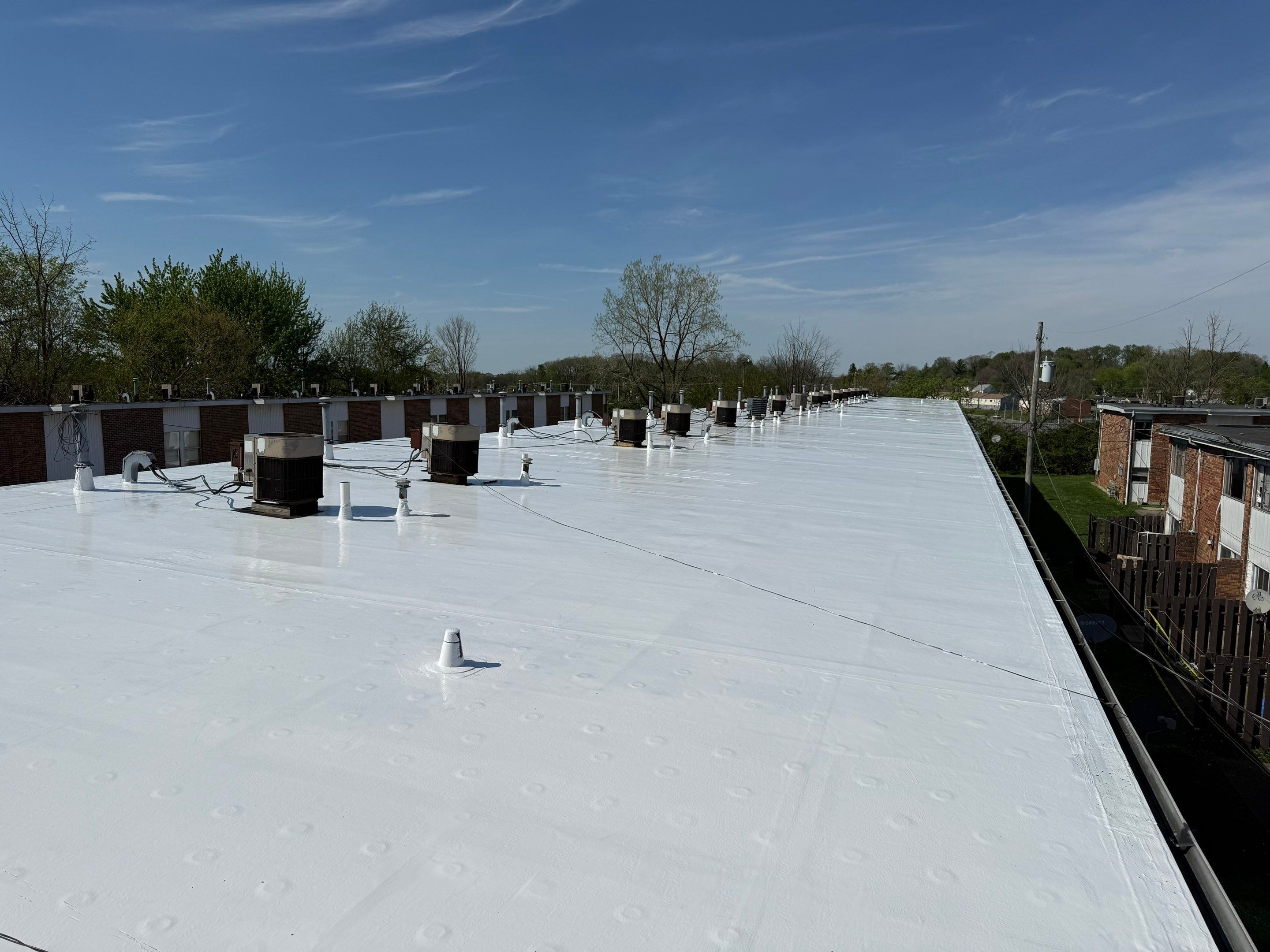 EPDM Roof Restoration in Springfield, OH by Glacier Industrial LLC