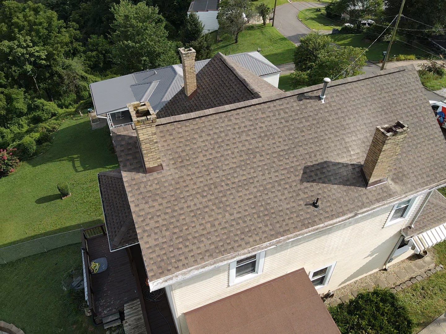 Residential Roofing Installation using GAF Timberline HDZ Barkwood by Rainstoppers Roofing