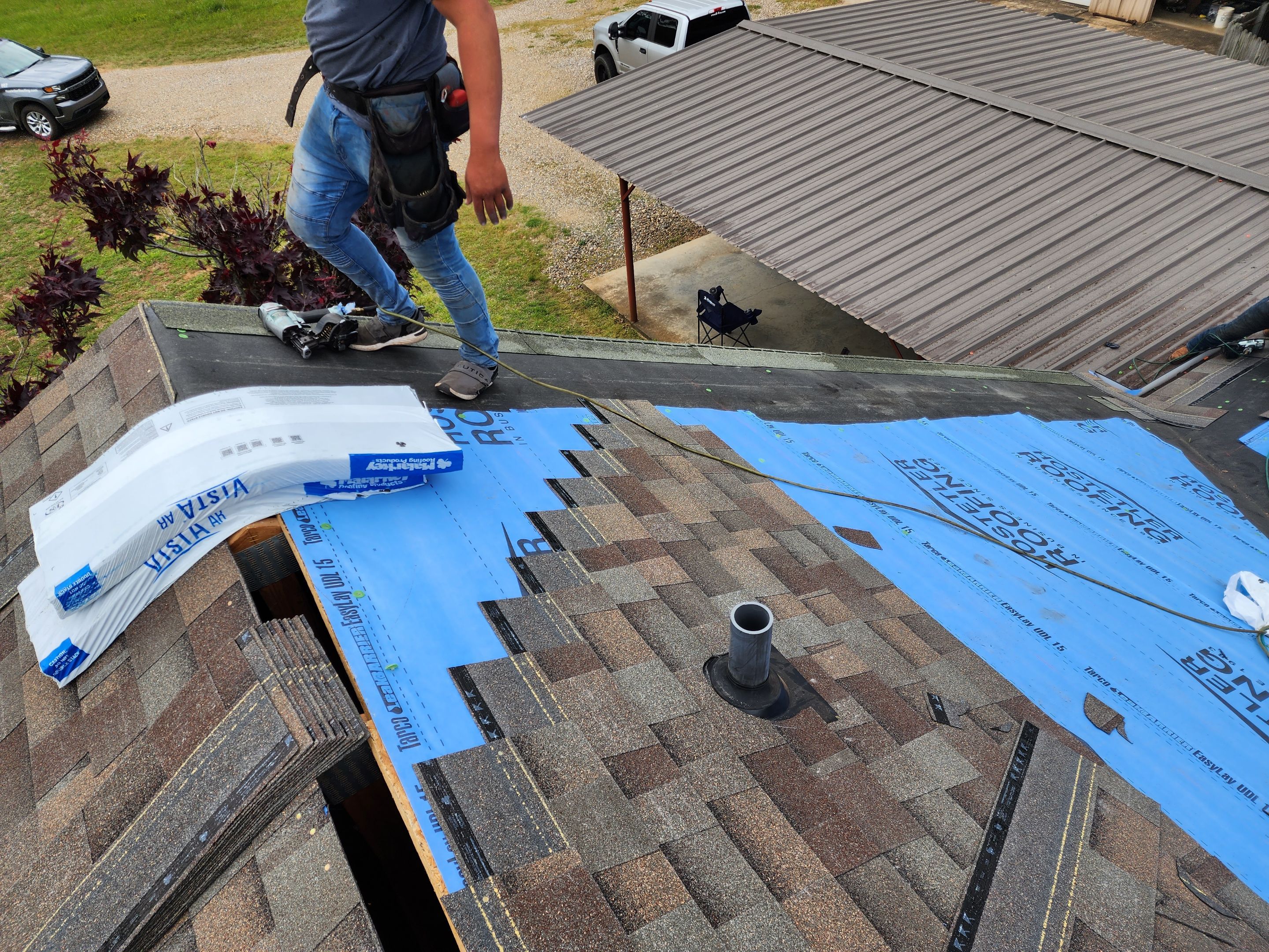 Residential Shingle Reroof using Malarkey Vista by Hostetler Roofing