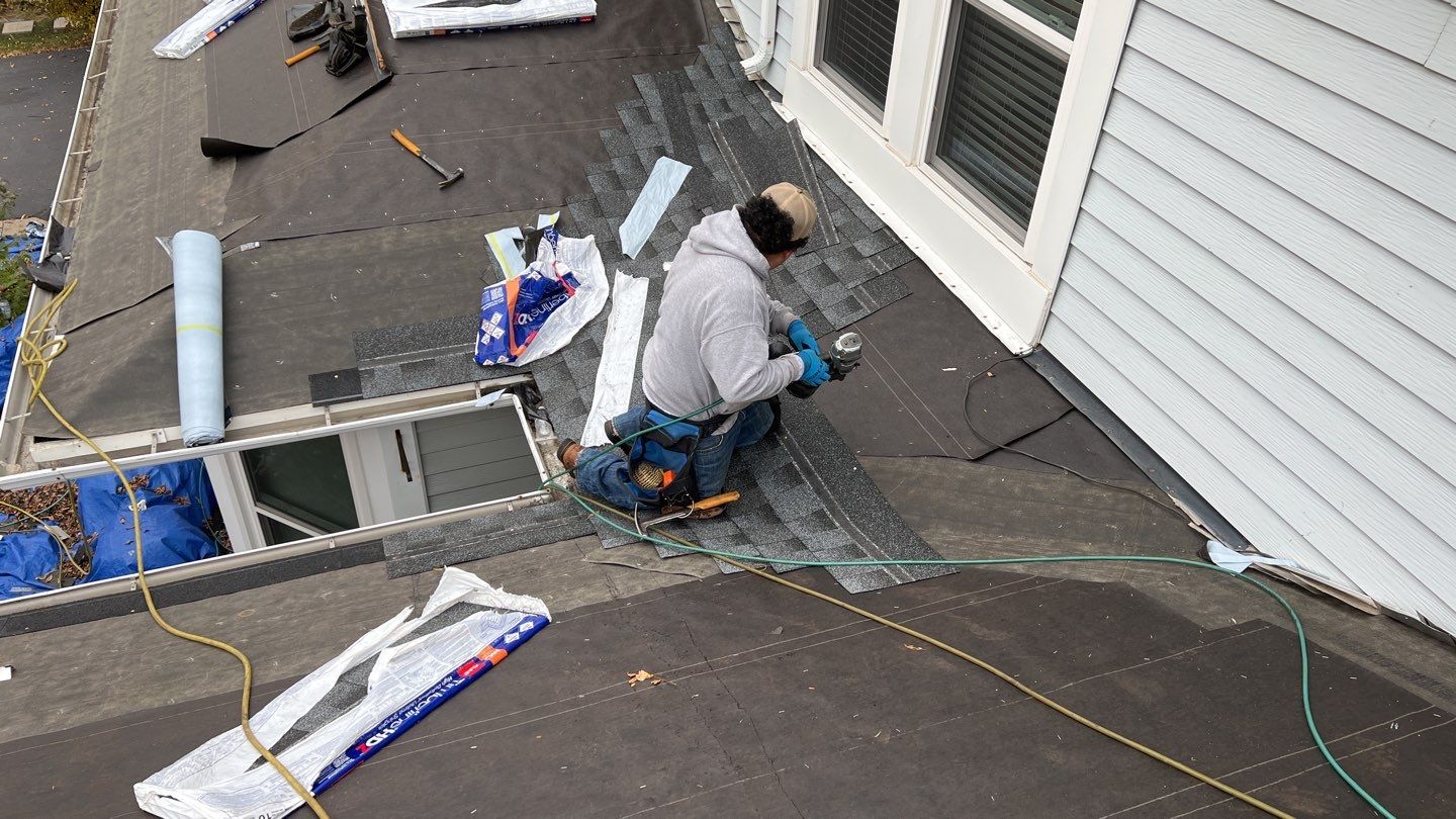 Multi-family unit roof replacement. using GAF Timberline HDZ by Pro Home Services Inc