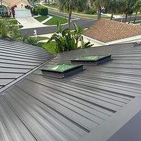 24ga 1" Nail-Strip Dark Bronze  by Total Roofing System The Metal Roof Experts
