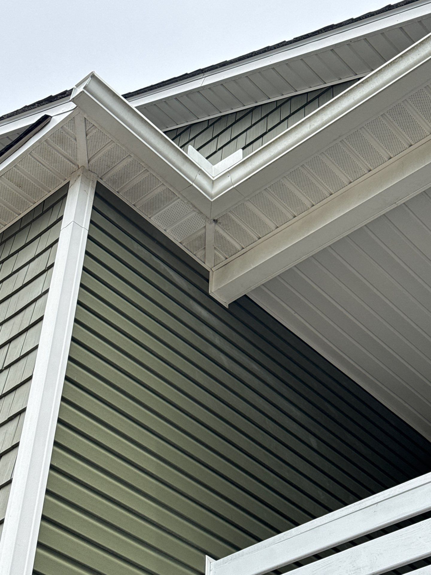 Oak Island Soffit Repair and Exterior Eave Restoration by RGR Construction and Roofing, LLC