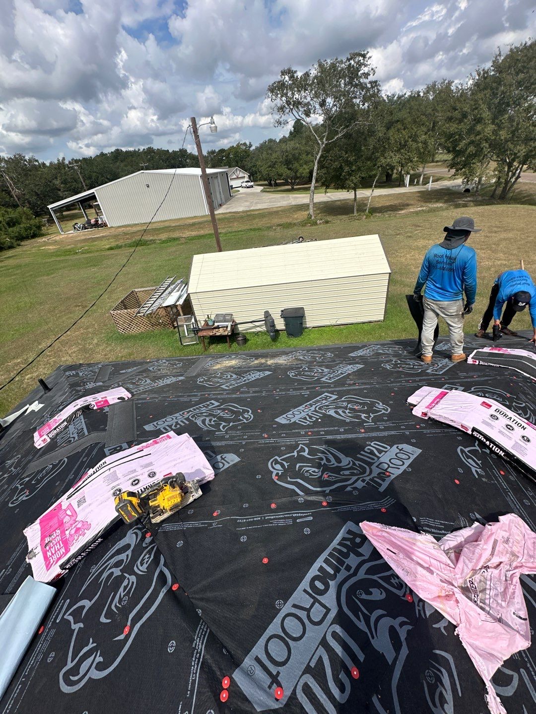 Residential Roofing Installation using Owen's Corning Duration (Lifetime) Shingles by Roof Repair Company