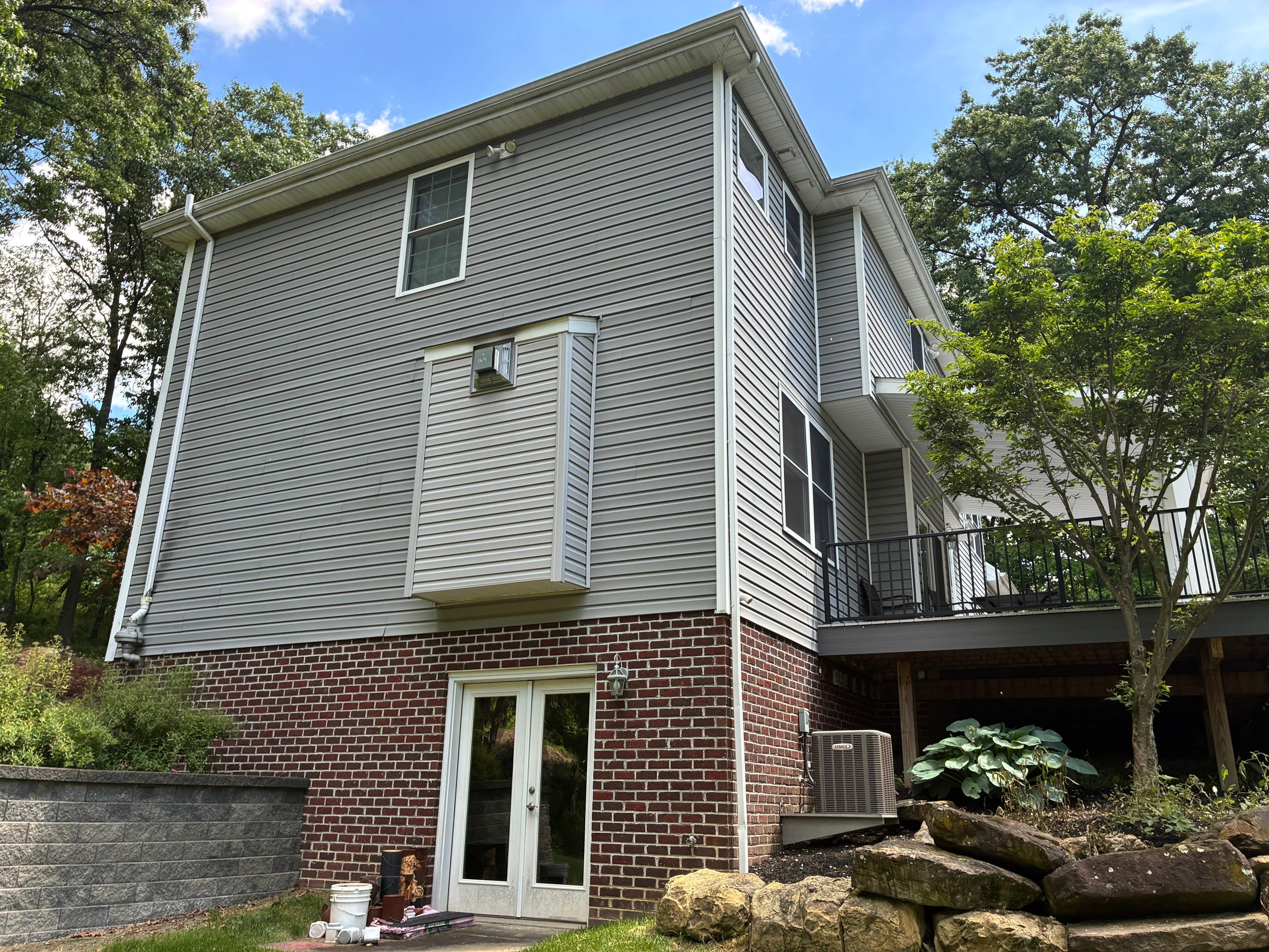 Full House Siding Renovation with English Wedgewood Vinyl in Gibsonia by Ideal Siding Pittsburgh