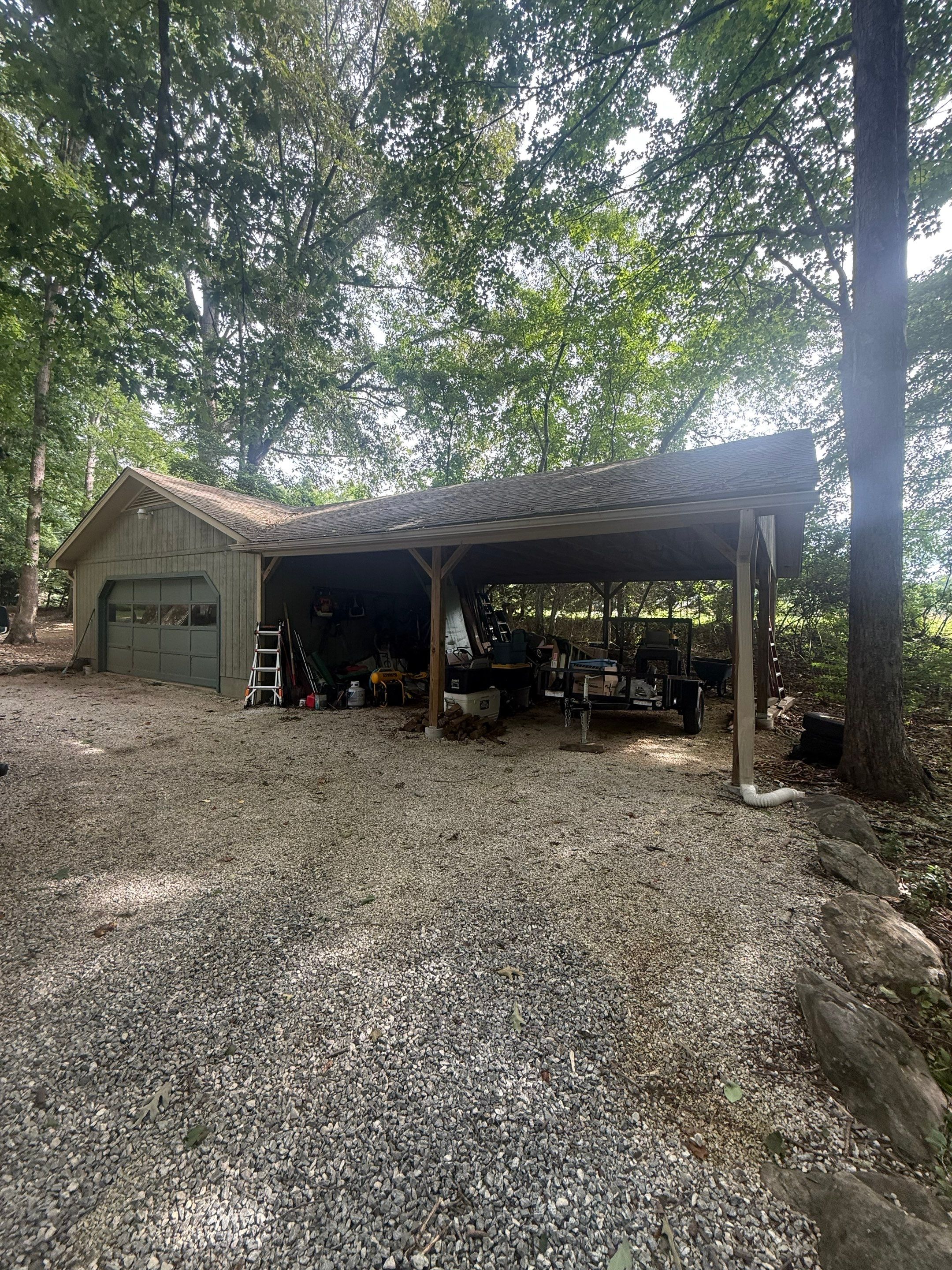 Asphalt Shingle Roof Cleaning and Debris Removal in Mills River by Bright Home Connections