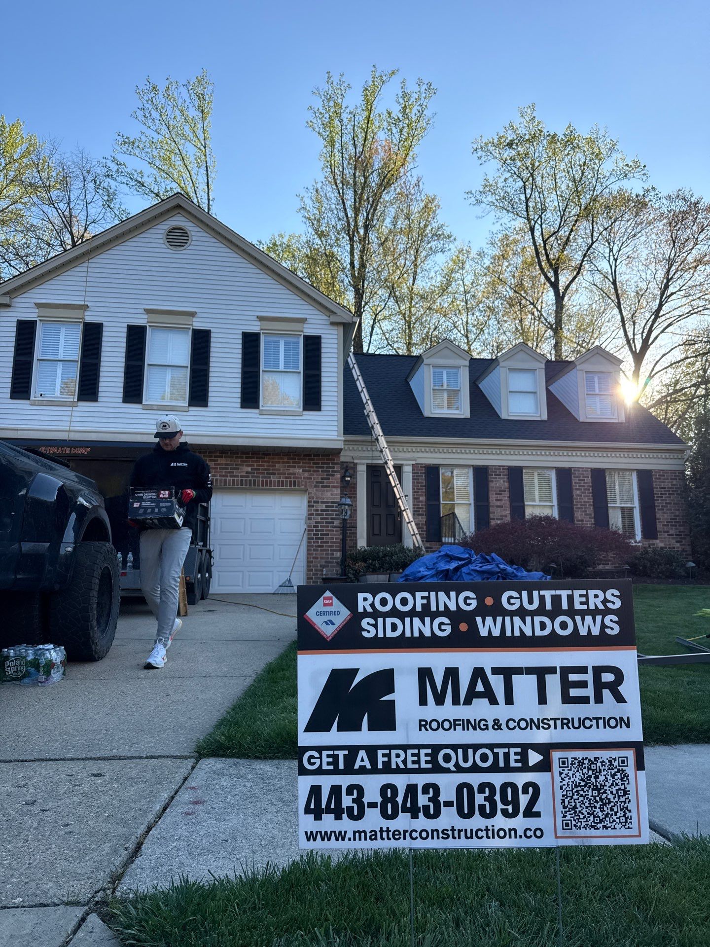 Residential Roofing Installation using GAF Timberline HDZ by Matter Construction, LLC