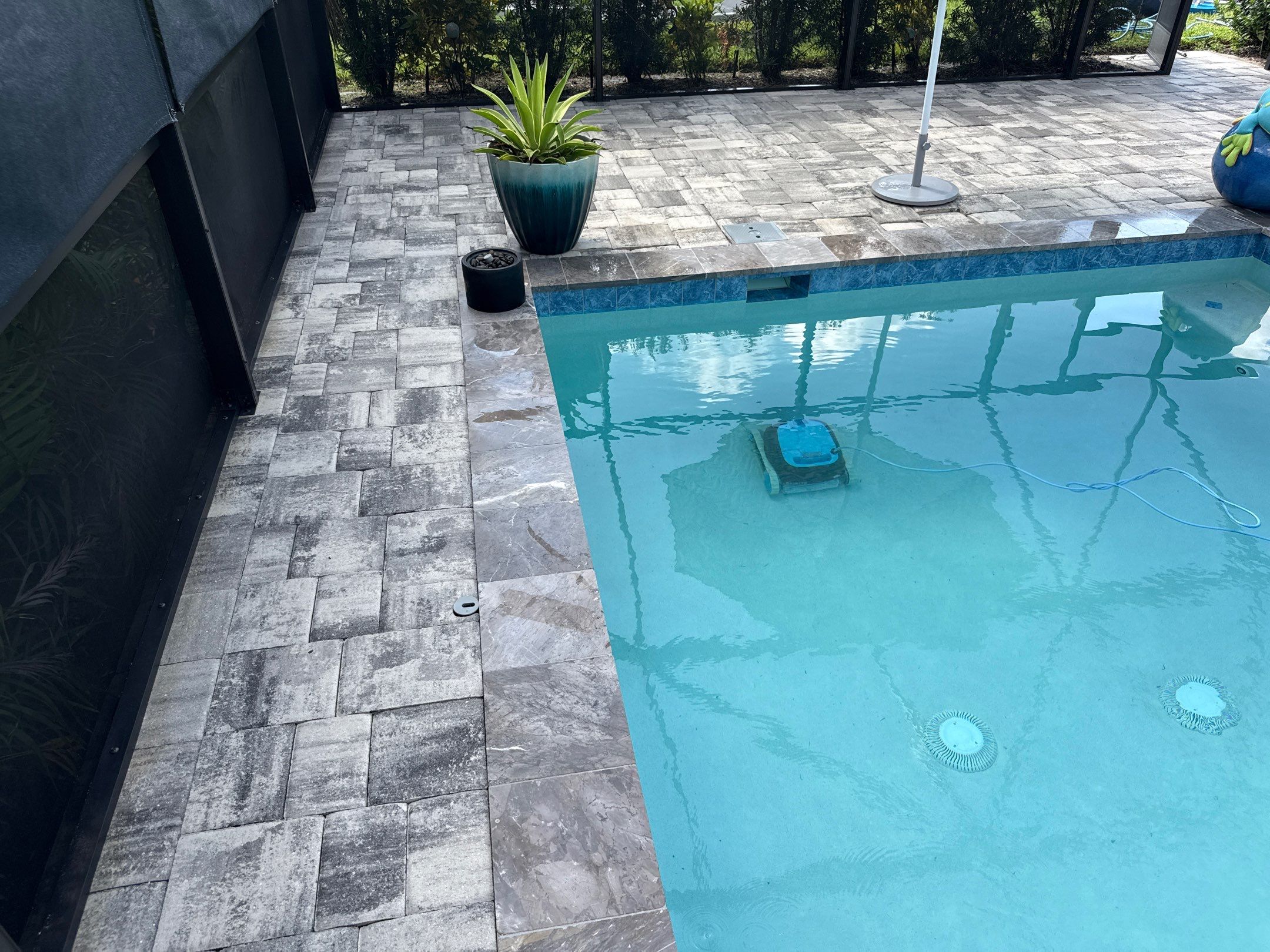 Paver Pool Deck & Screen Enclosure Cleaning – North River Ranch, Parrish, FL by Sunshine AquaWash