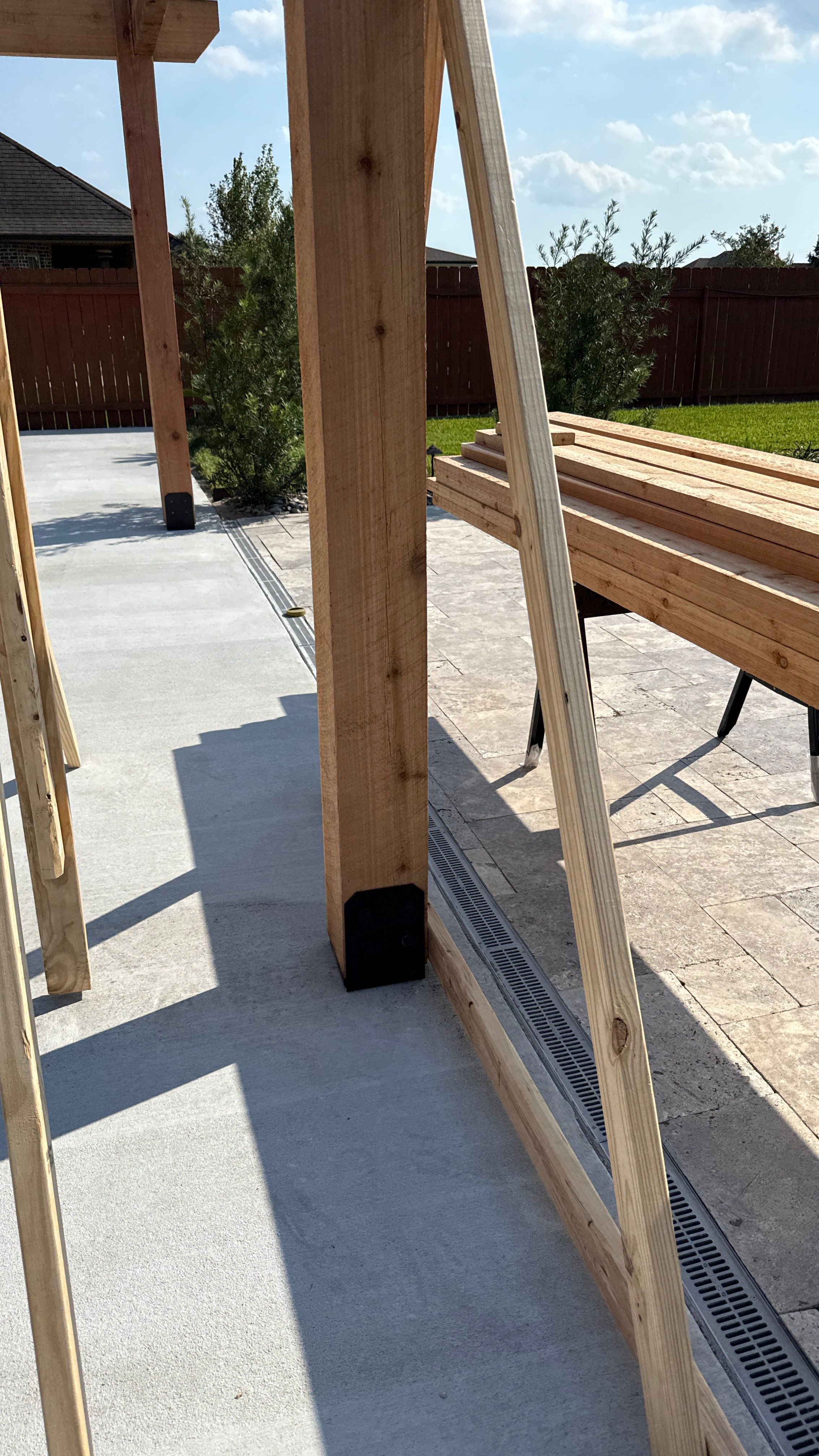 Cedar Patio Cover in Belle Chasse by HDS Contractors
