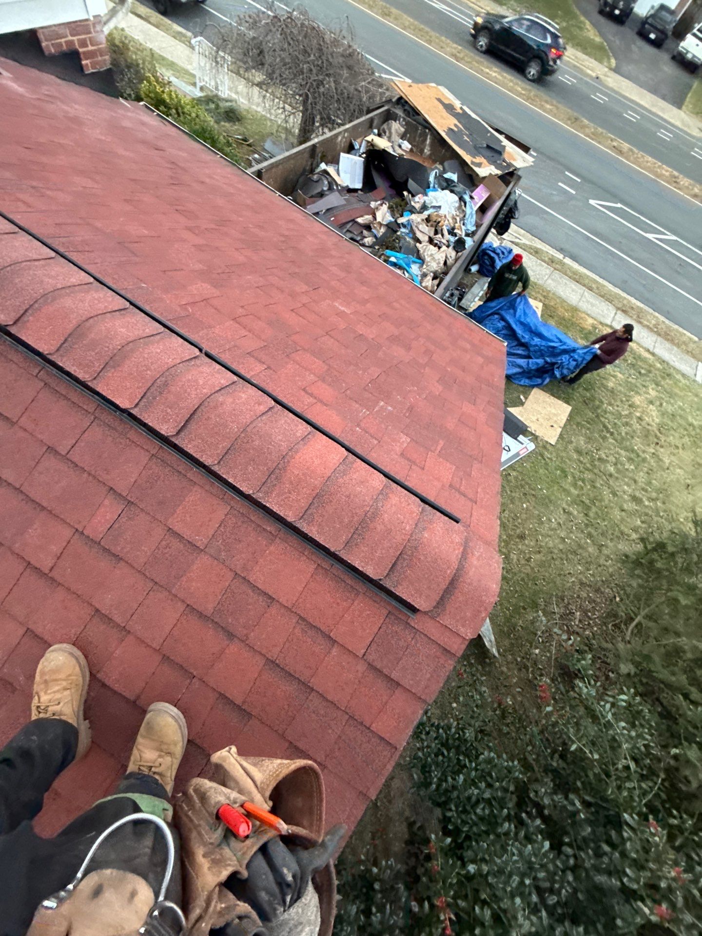 Arlington :Residential Roof Replacement with CertainTeed Landmark Pro in Max Def Red Oak  by RM Banning, Inc.