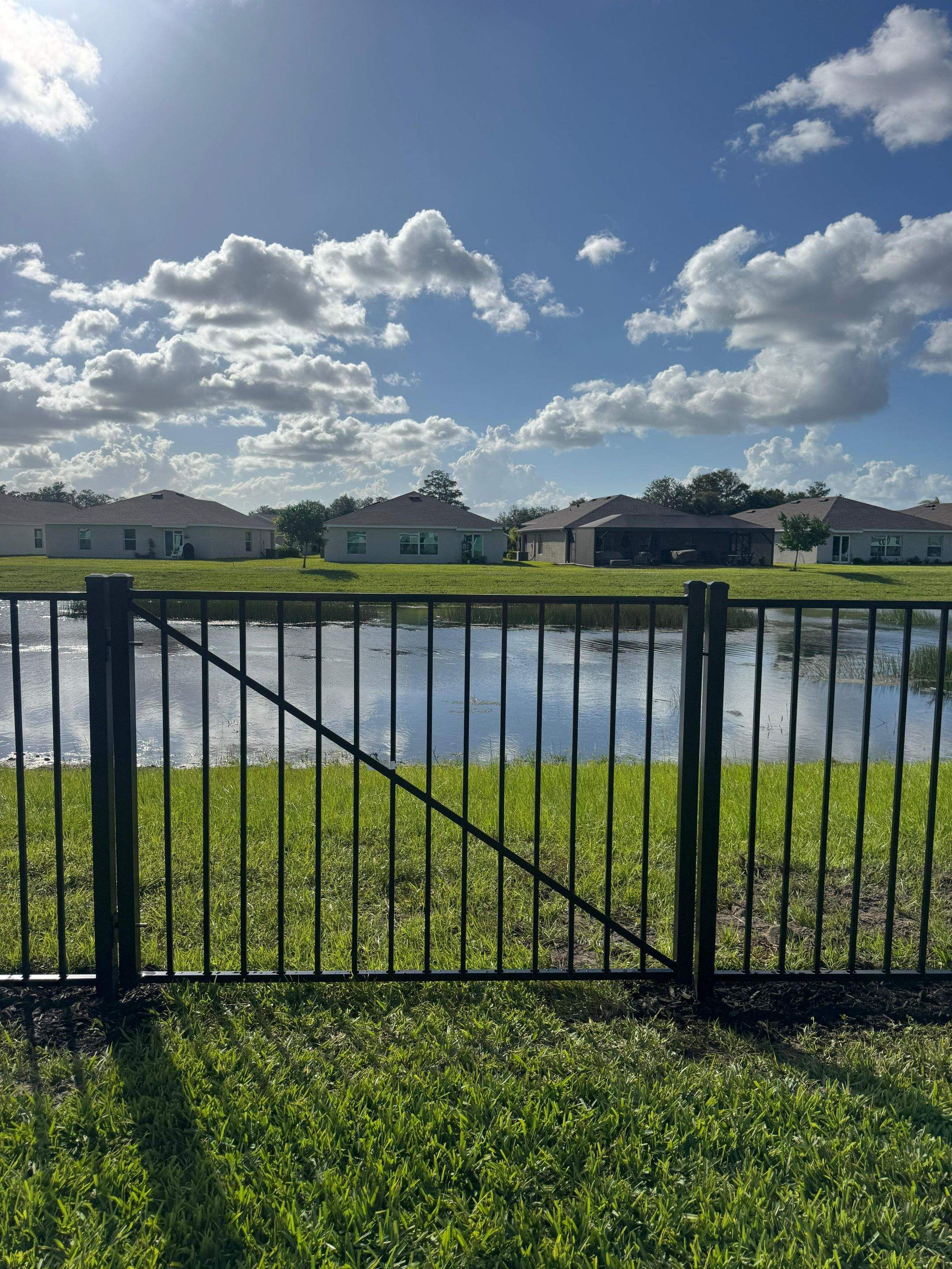 Black Aluminum Picket Fence Installation in Lehigh Acres by True Fence LLC