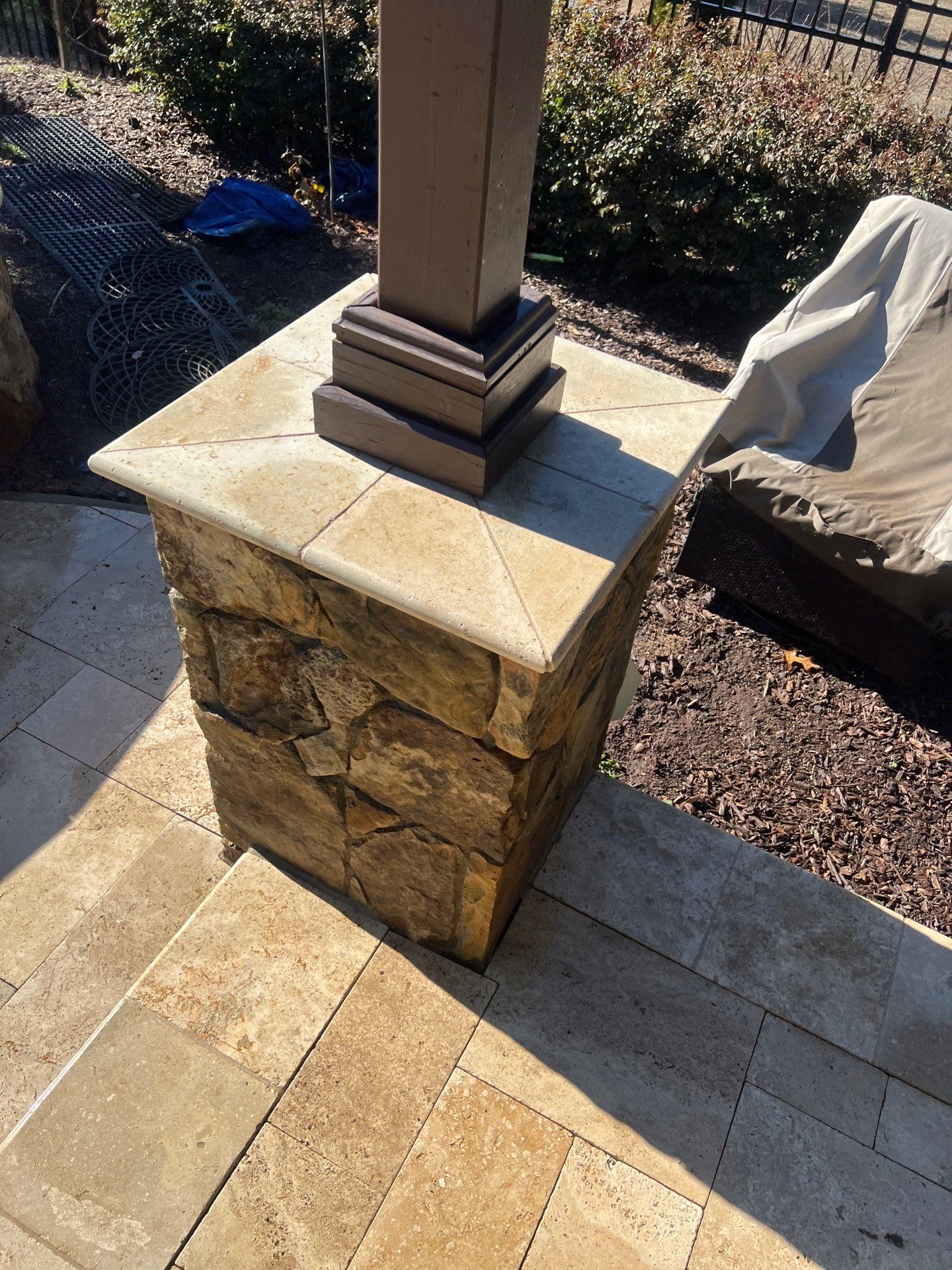 Travertine  using Concrete Sealant by DuraSeal