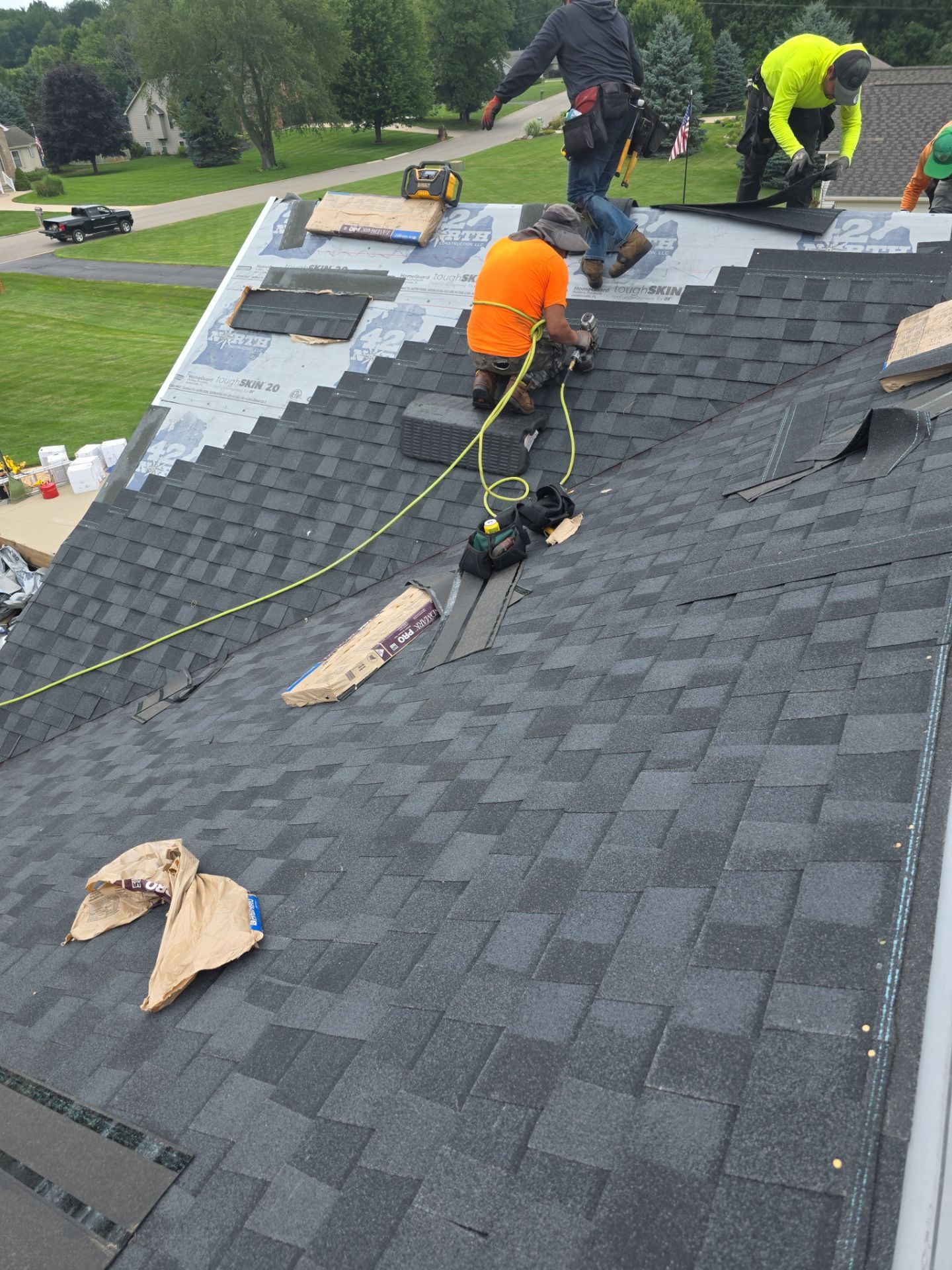 New Roof and Shutters Create a whole new look! by 42 North Construction, LLC.