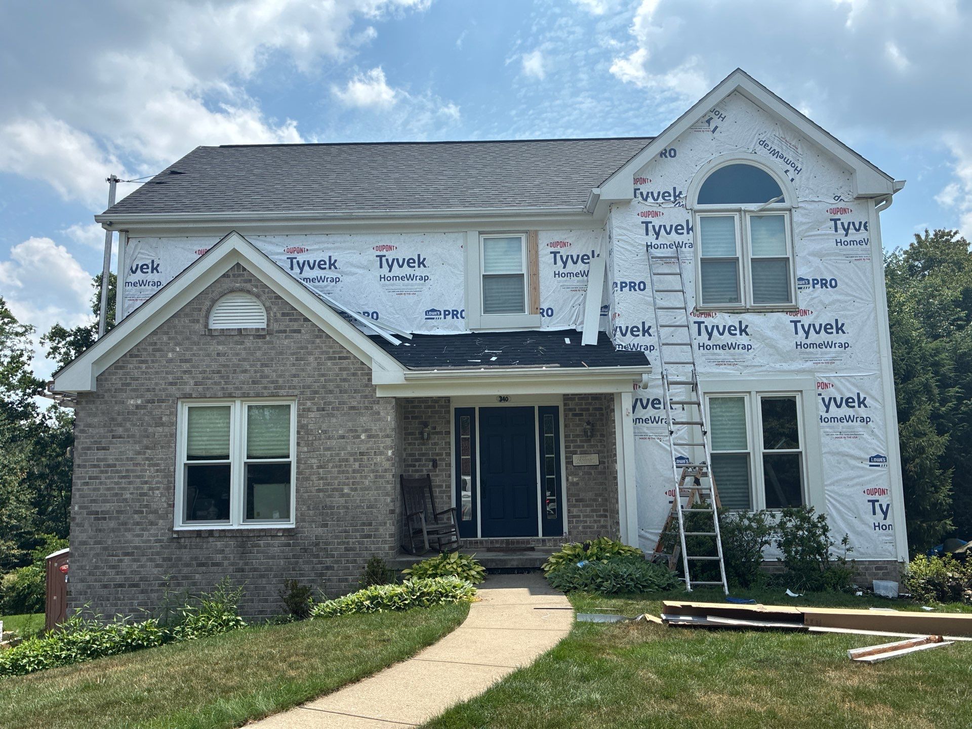 Full House Siding Renovation with English Wedgewood Vinyl Siding in Sewickley by Ideal Siding Pittsburgh