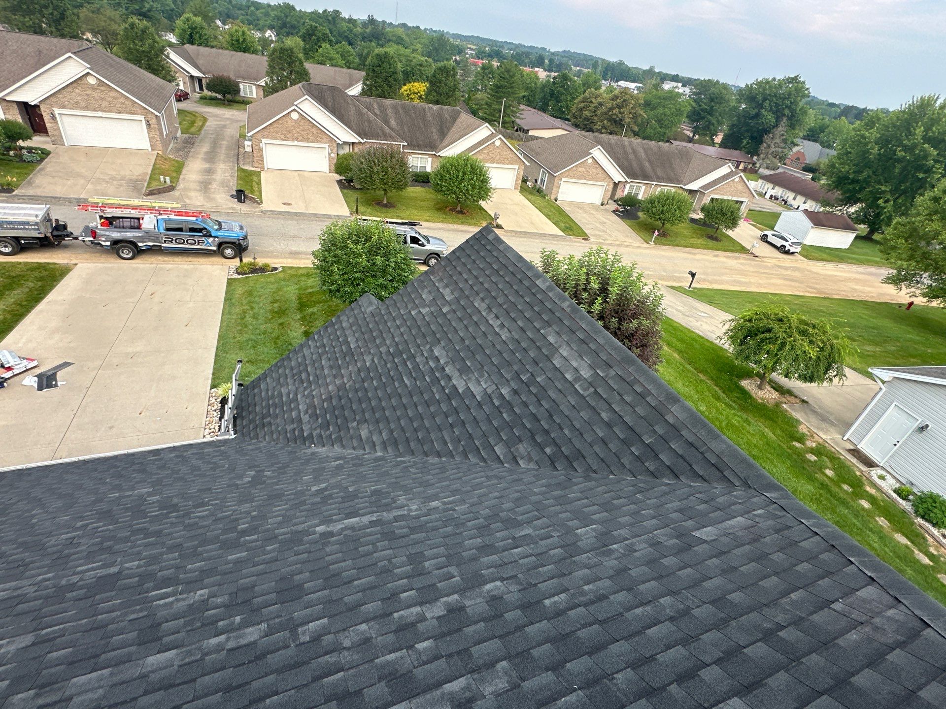 Residential Roofing Installation using Timberline UHDZ Shingles - Charcoal by RoofX 