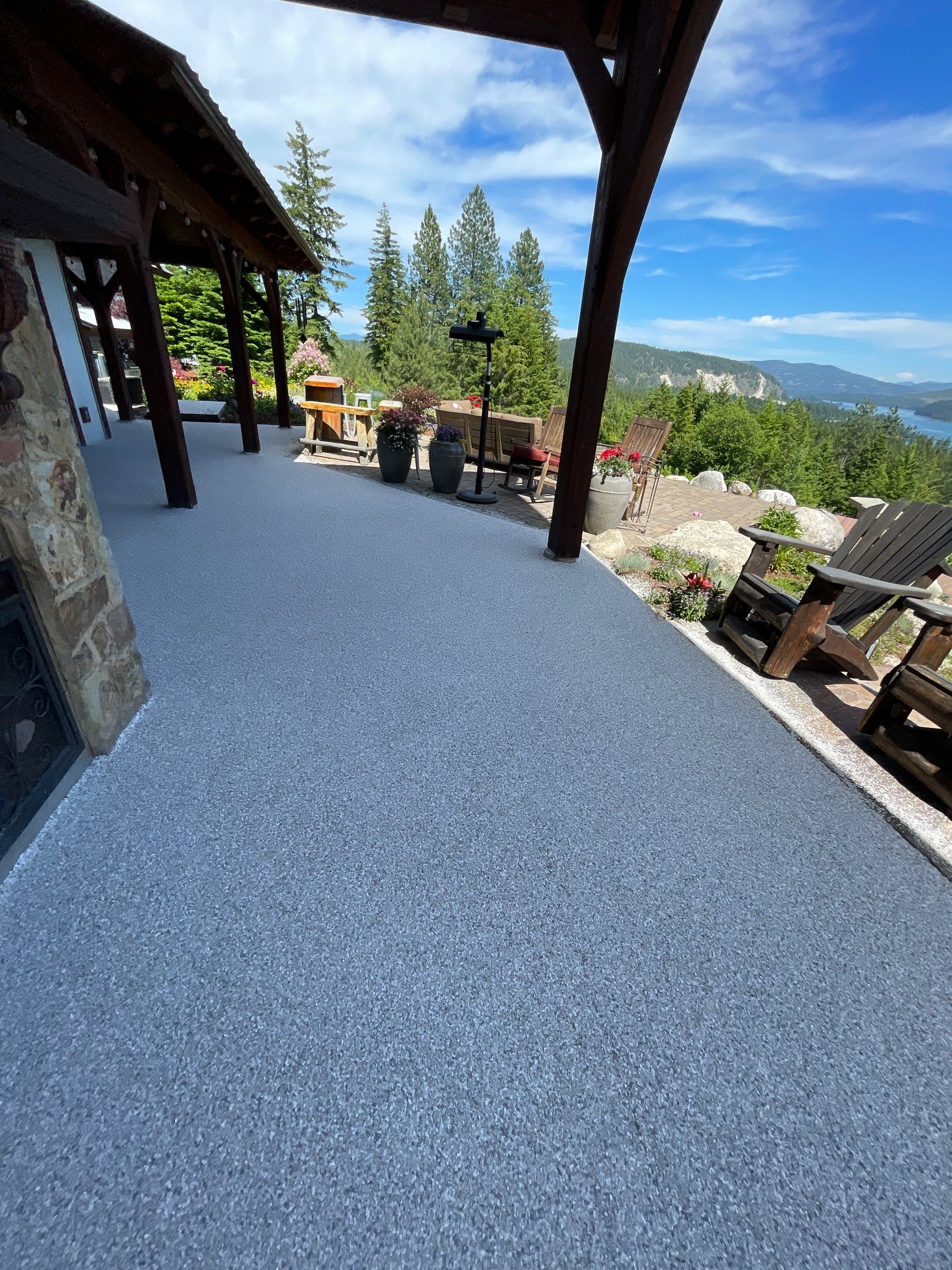 Patio Transformation using Mt Everest by Croc Coatings, LLC