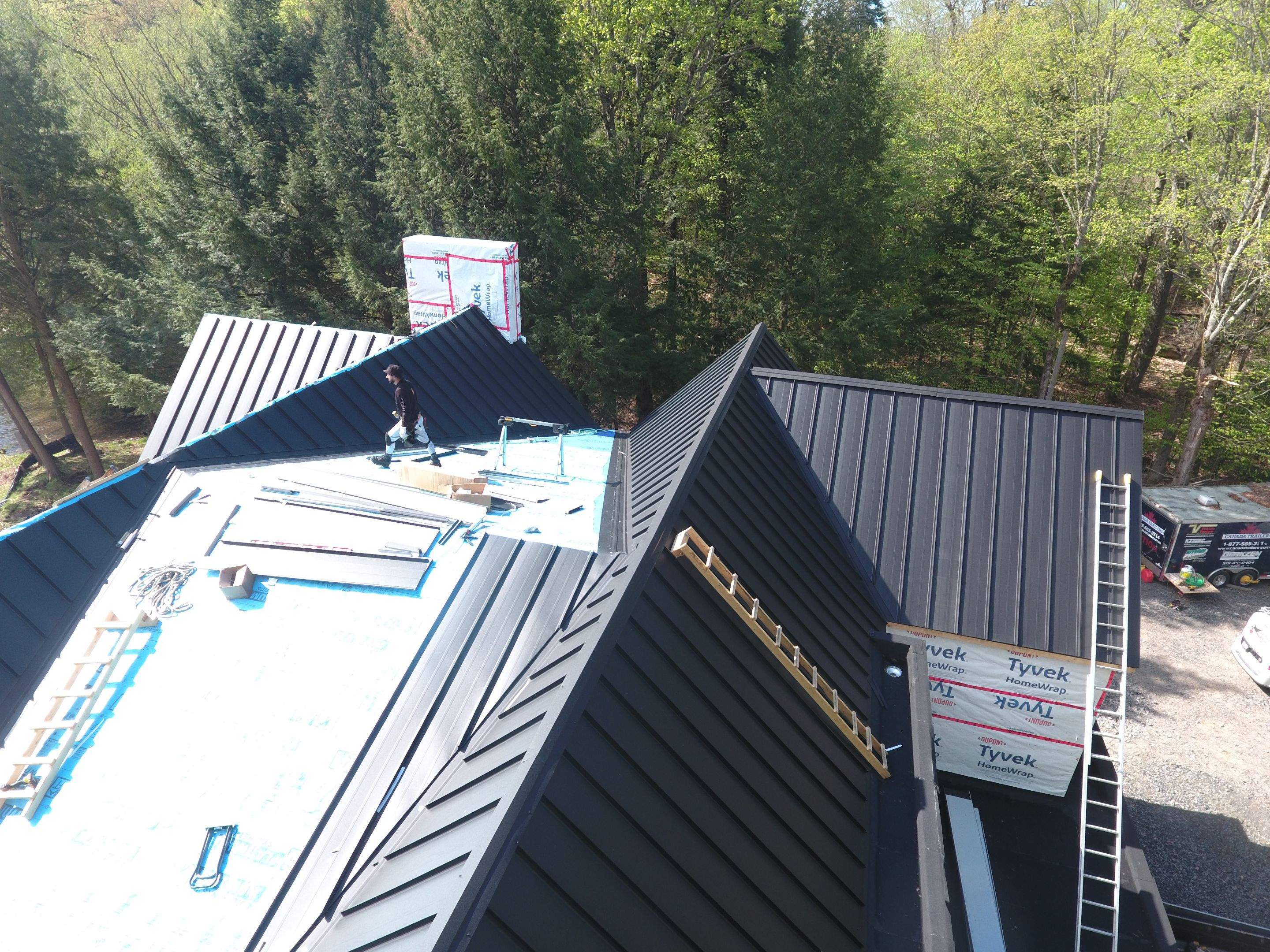 Metal work using 24 Ga Standing Seam Metal by Jay Carter Roofing & Sheet Metal