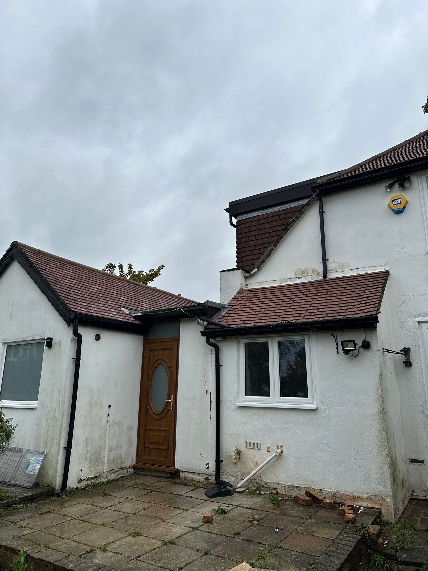 Roof and Driveway cleaning using Honda 15lpm Low Pressure Washing Machine by Ges Exterior Cleaning ltd