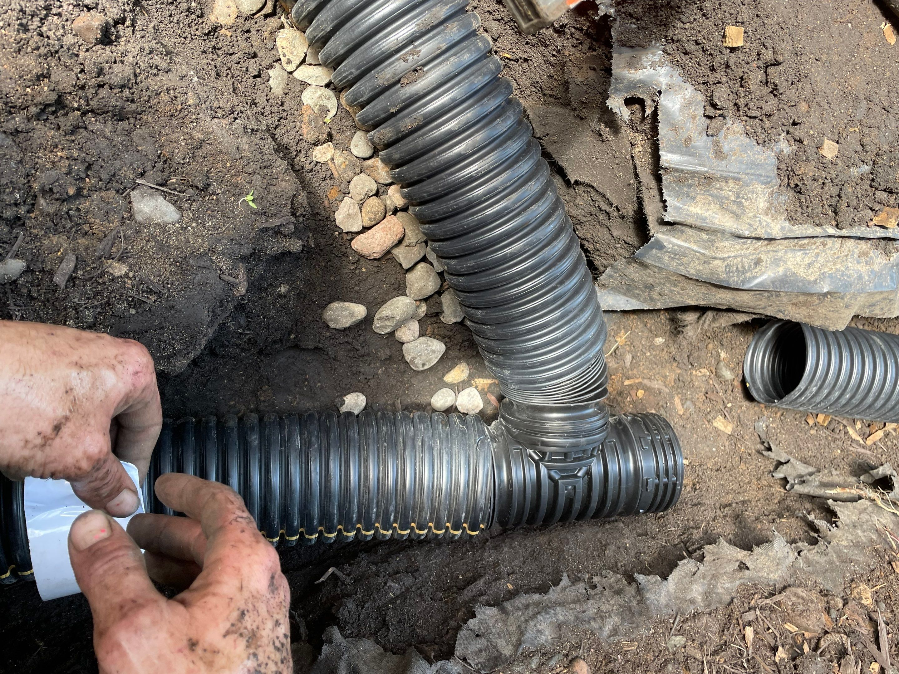 Peter's French Drain and Roof Runoff System Upgrade by Waterproofing Northeast