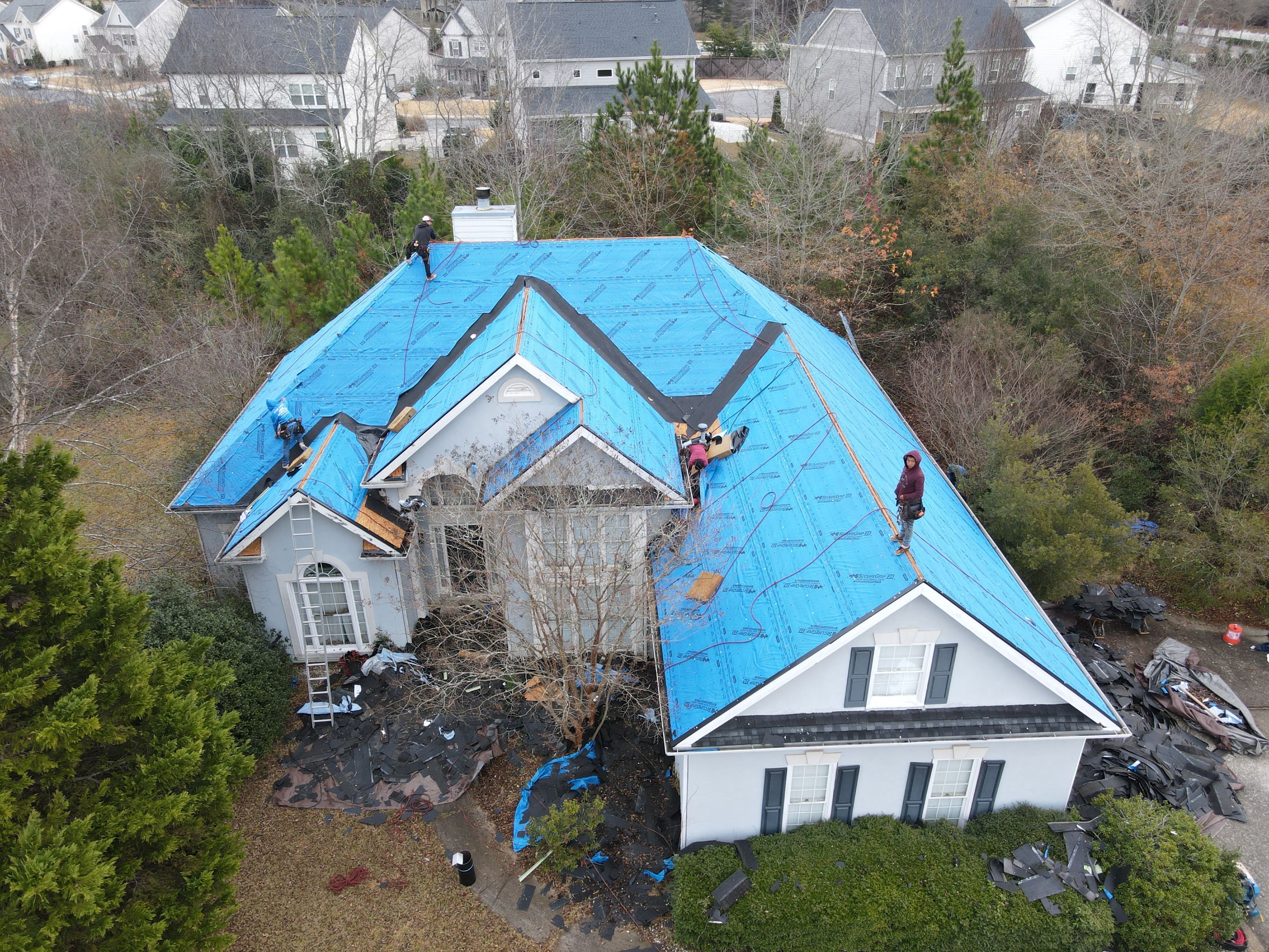 Residential Roofing Installation using Owens Corning by Inspector Roofing and Restoration