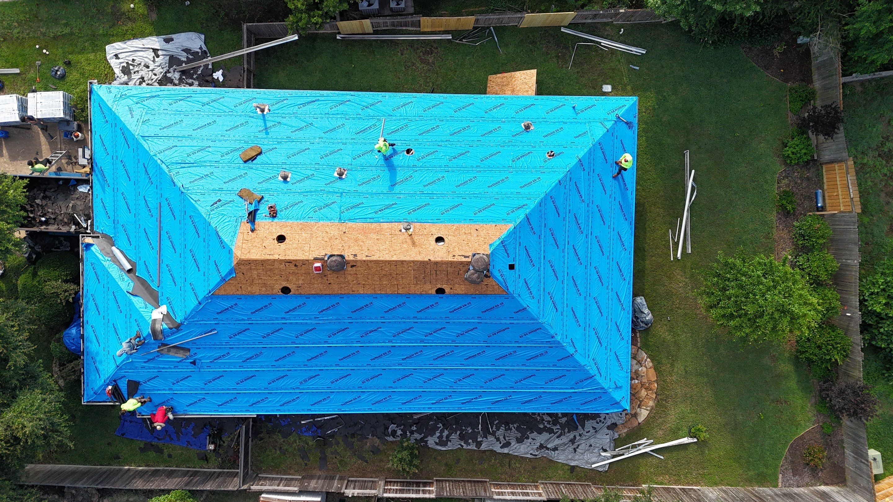 Residential Roofing & Gutter Installation using IKO Dynasty by Core Four Roofing