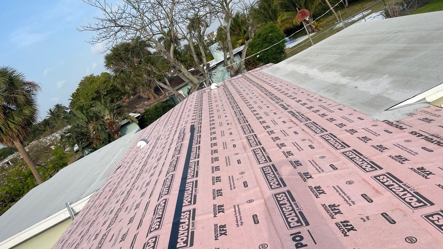 Residential Roofing Installation using 1" Nail strip metal roof by BLUES BROTHERS ROOFING