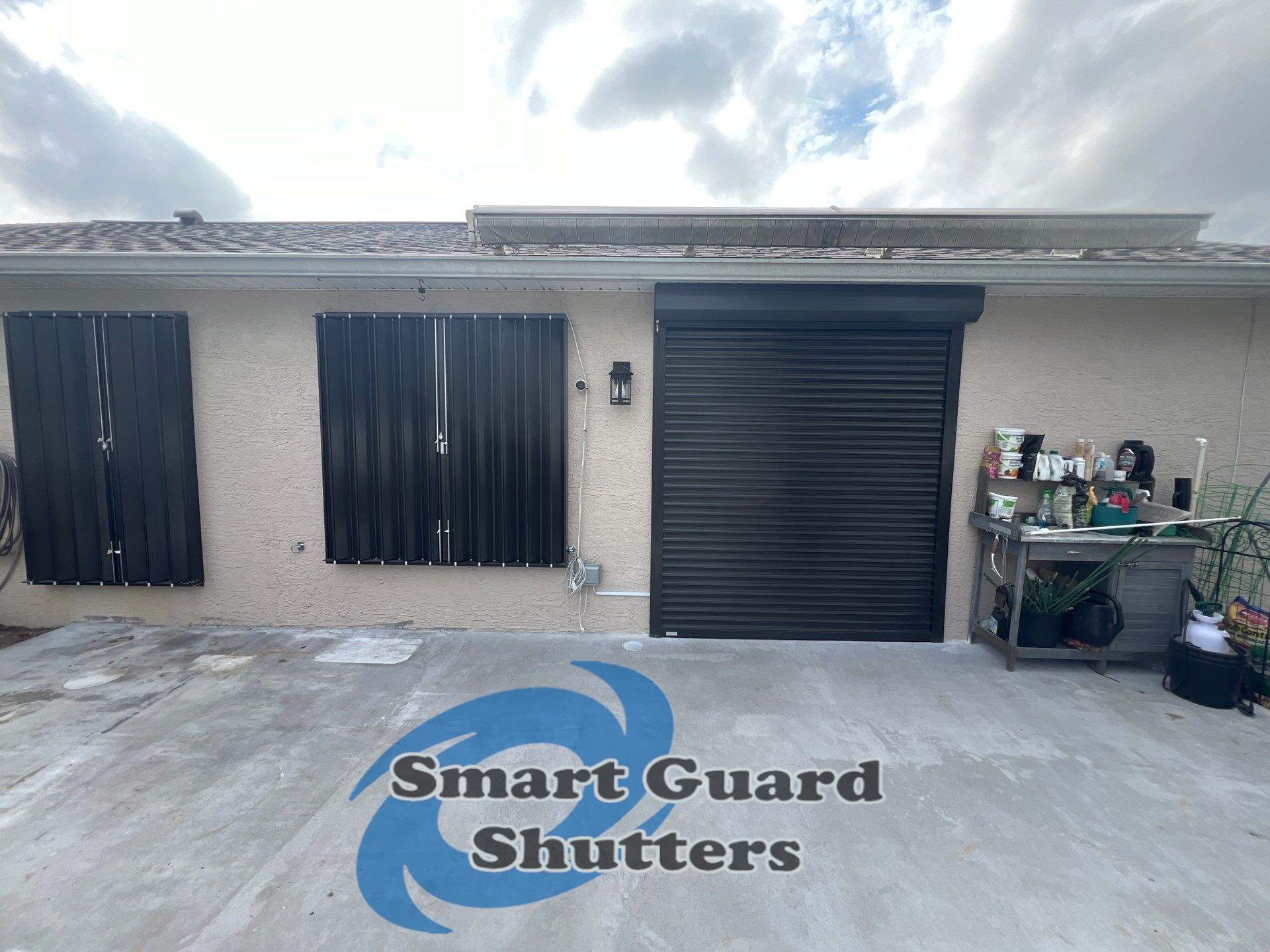 Hurricane Protection in Bronze by Smart Guard Shutters