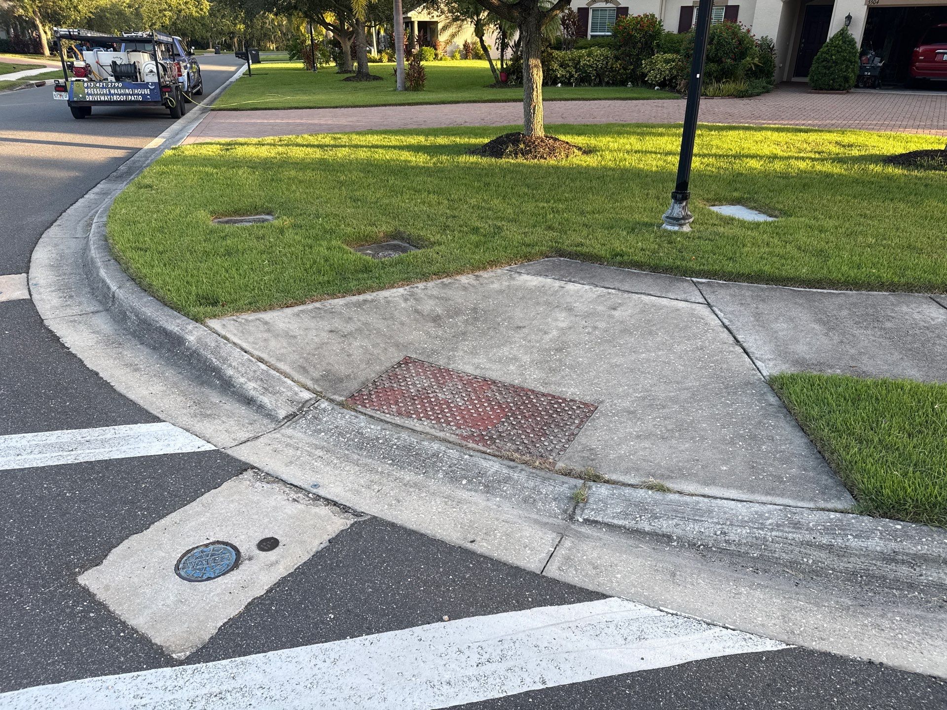 Paver Driveway & Sidewalk Cleaning – Oakleaf Hammock, Ellenton, FL by Sunshine AquaWash