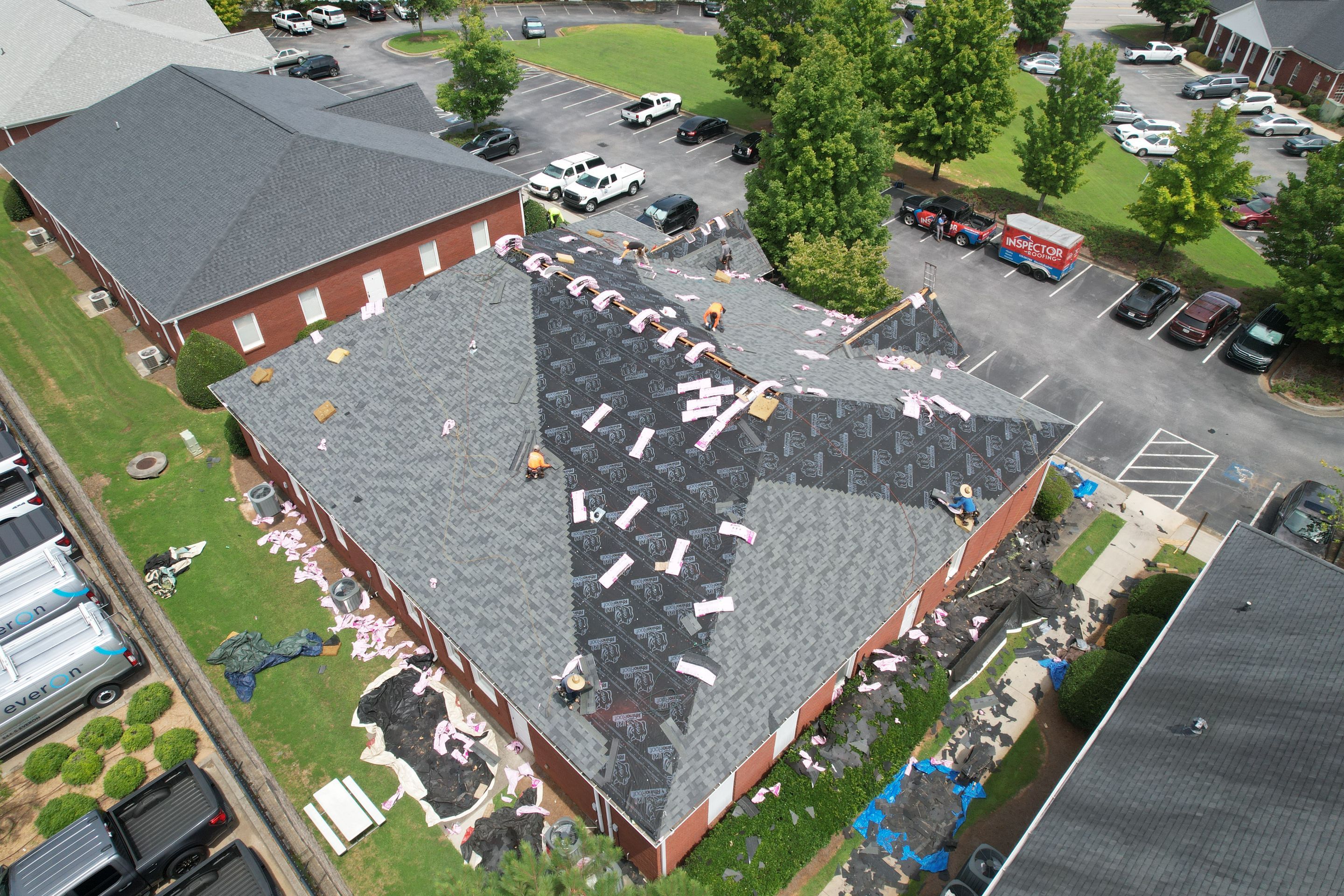 Commercial Roof Replacement using Owens Corning by Inspector Roofing and Restoration