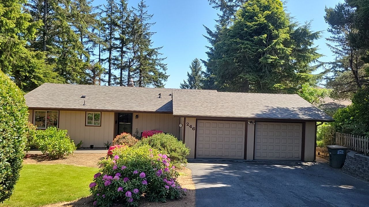 Residential Roofing Installation using Malarkey Highlander with GAF 60mil TPO by Orezona Building & Roofing Company, Inc.