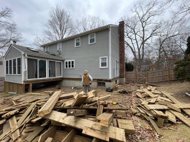 Deck and Sidin in Milford, MA by UBrothers Construction