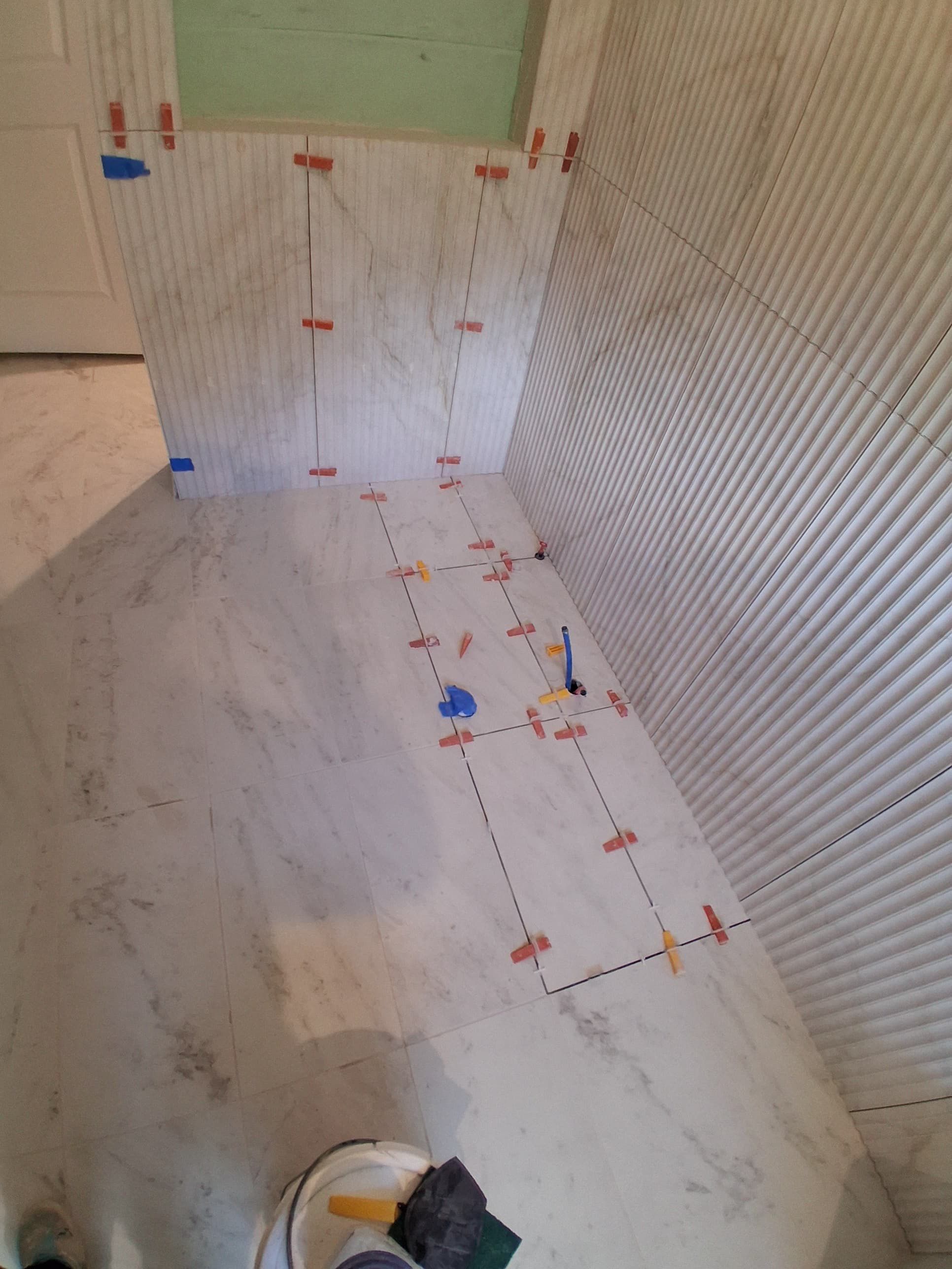 Master bathroom renovation using Free standing tub by Prudencio