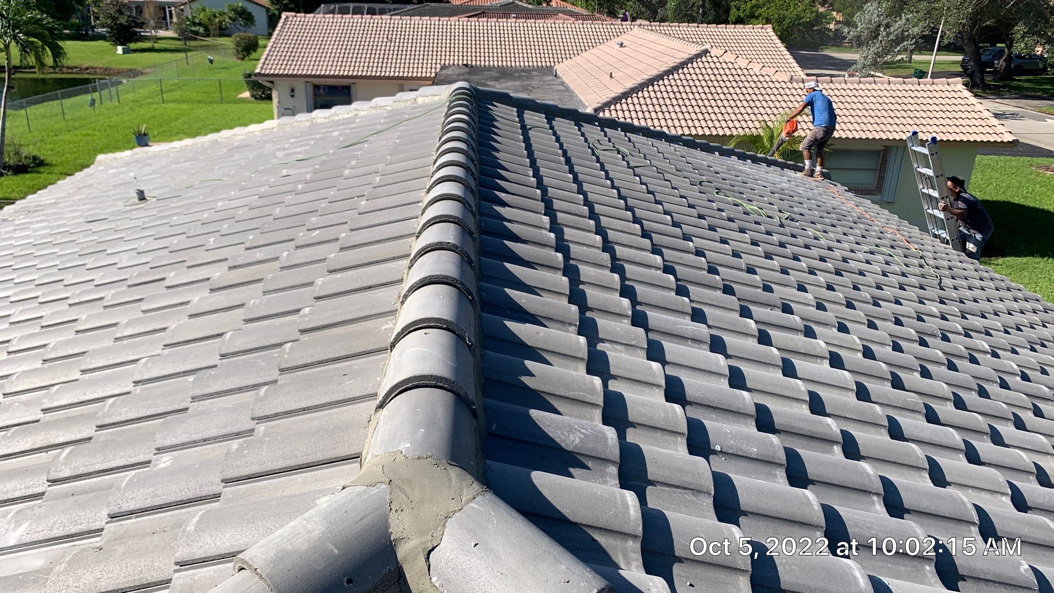 Residential Roofing Installation using Eagle Roofing Tile by BLUES BROTHERS ROOFING