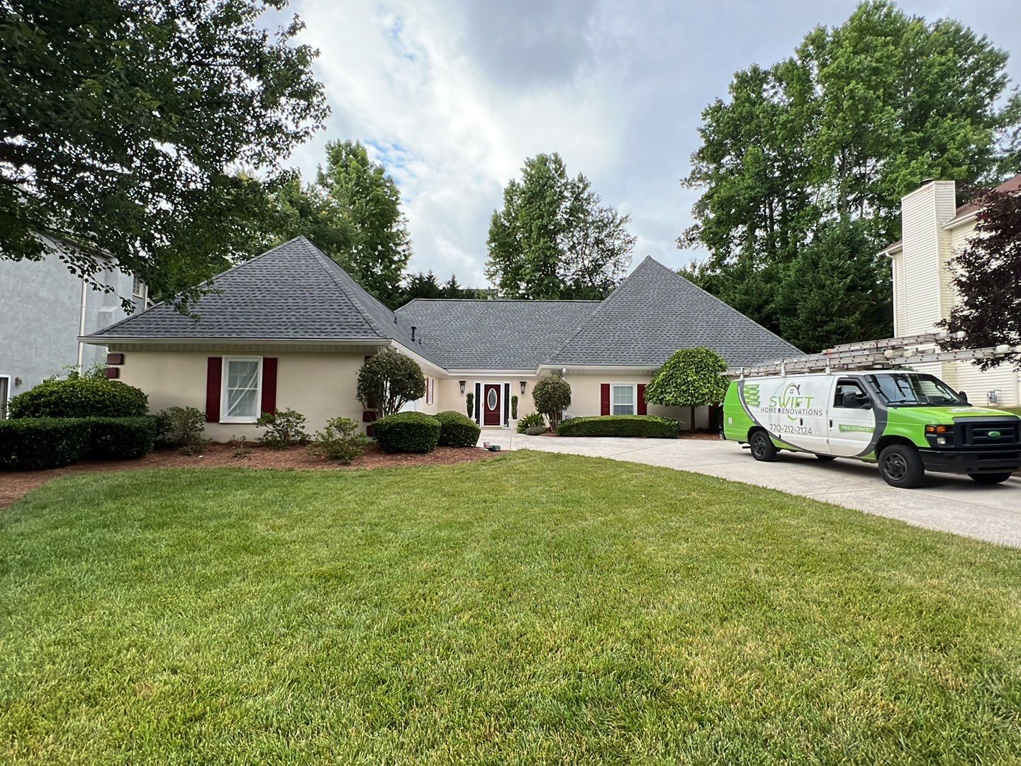 Exterior Home Painting and Shutter Refresh in Marietta by Swift Home Renovations