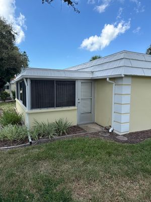 White Gutters and Matching Downspouts in Sarasota FL