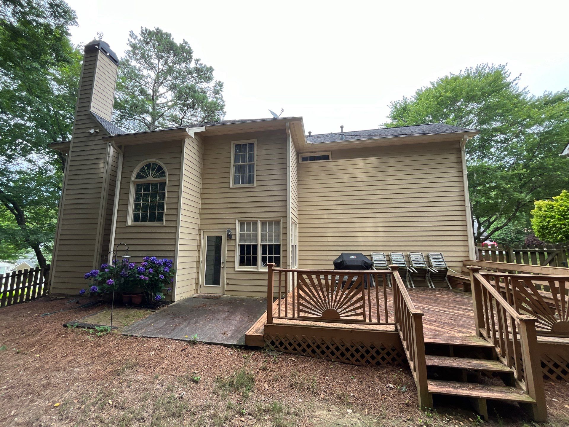 Siding and Rotten Wood Replacement with Exterior Painting in Woodstock,GA by Nelson Exteriors